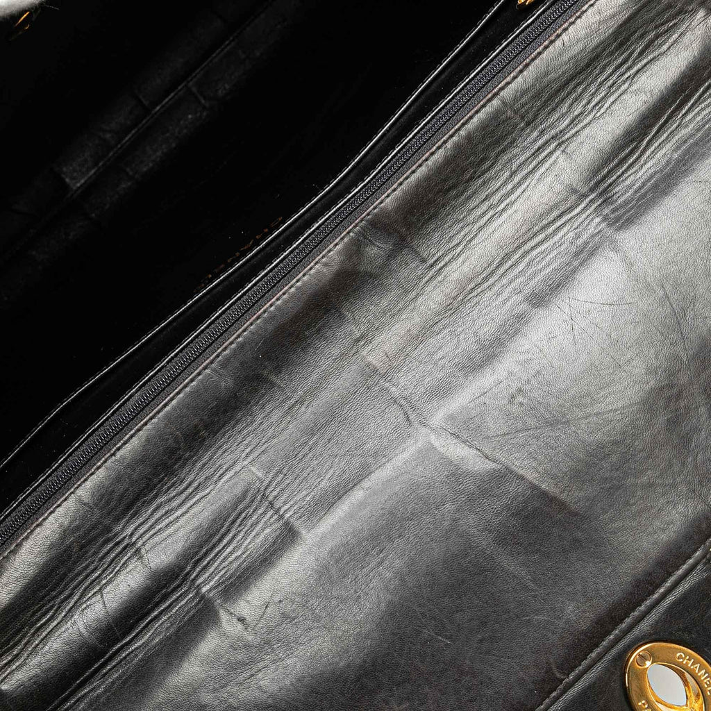 Chanel CC Quilted Lambskin Flap Briefcase (SHG-q0A6fi)