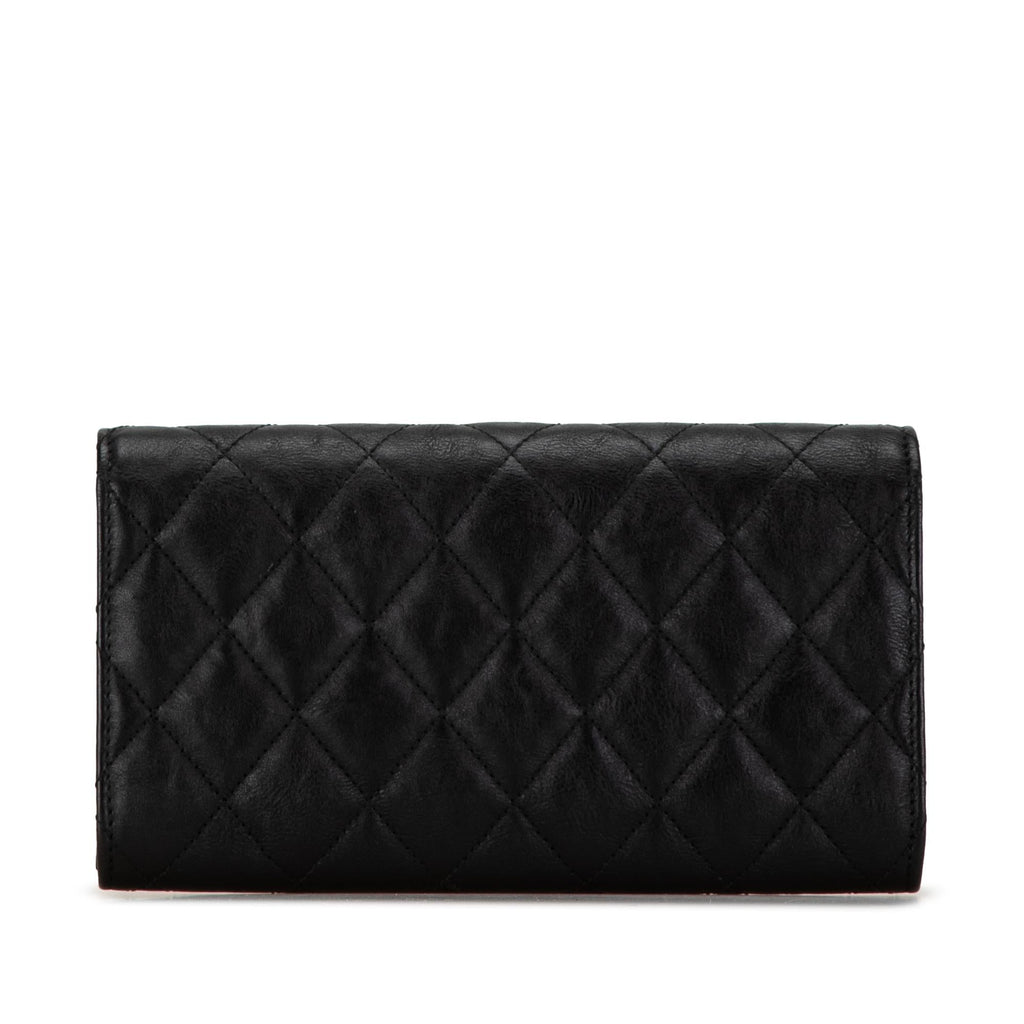 Chanel CC Quilted Lambskin Flap Continental Wallet