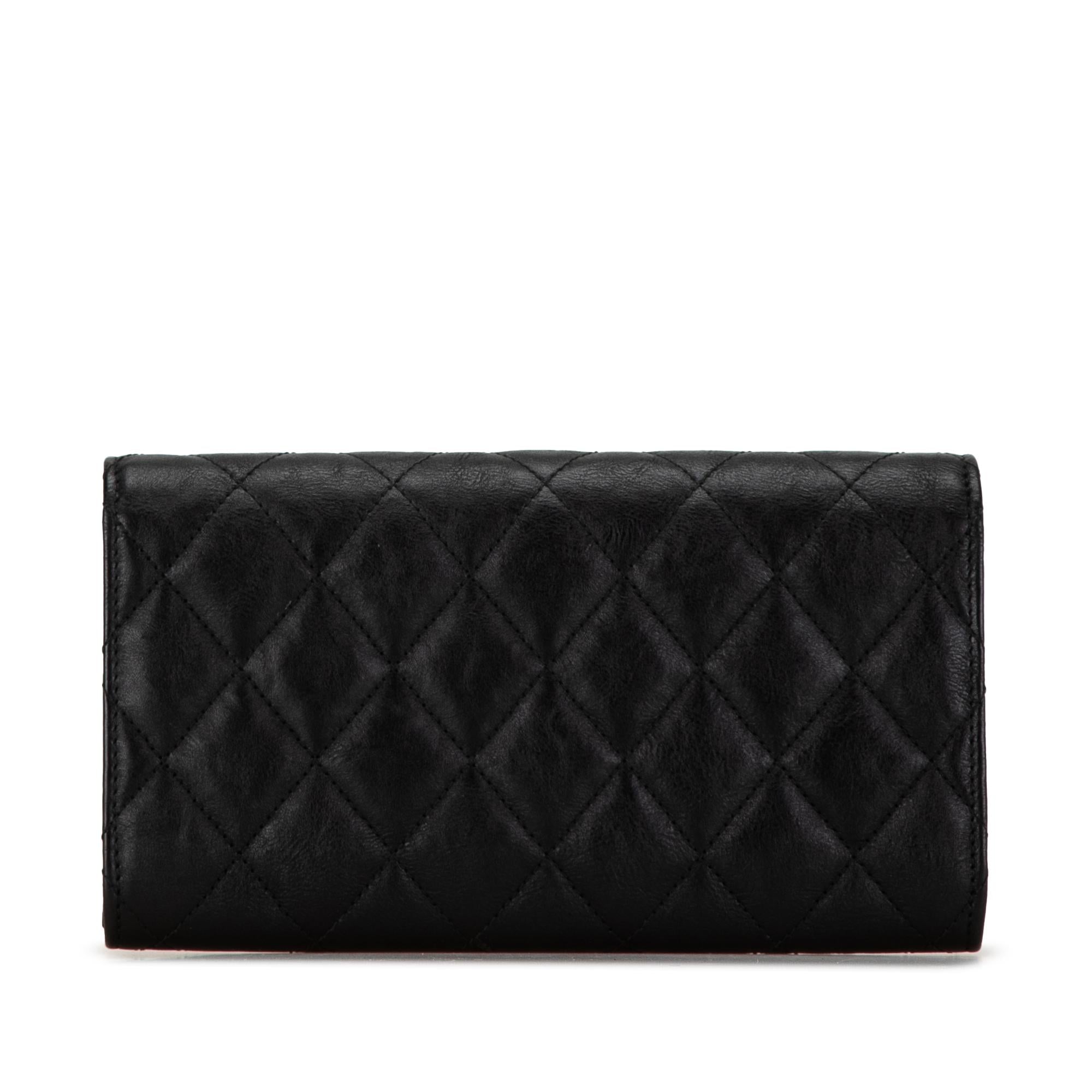 Chanel CC Quilted Lambskin Flap Continental Wallet