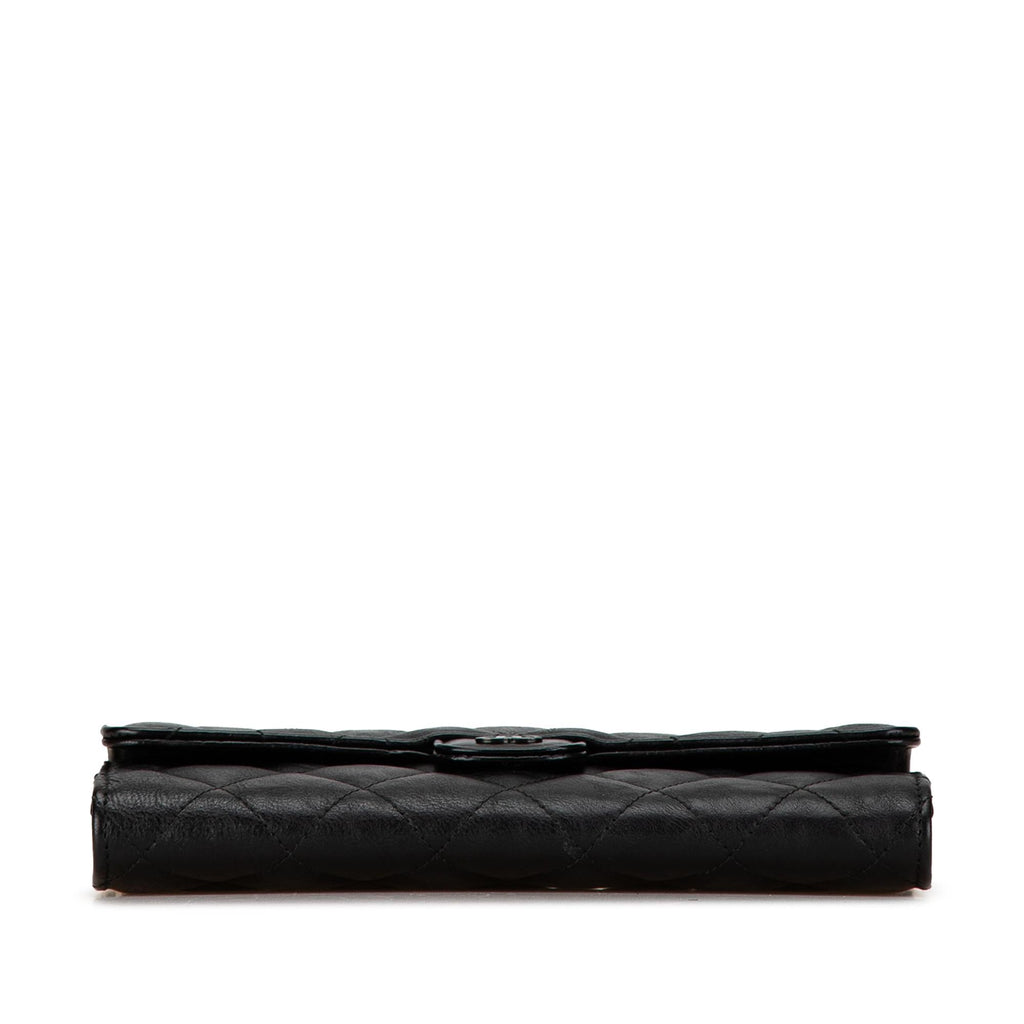 Chanel CC Quilted Lambskin Flap Continental Wallet