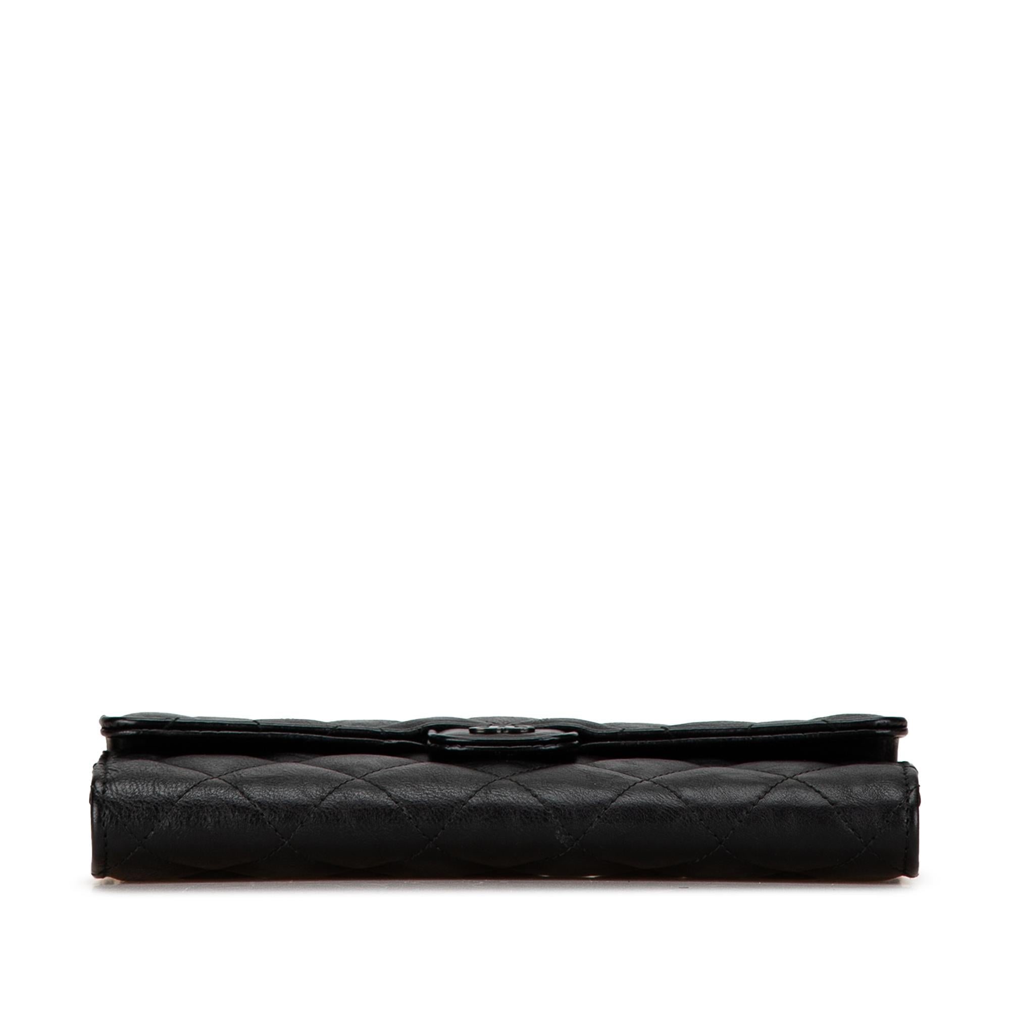 Chanel CC Quilted Lambskin Flap Continental Wallet