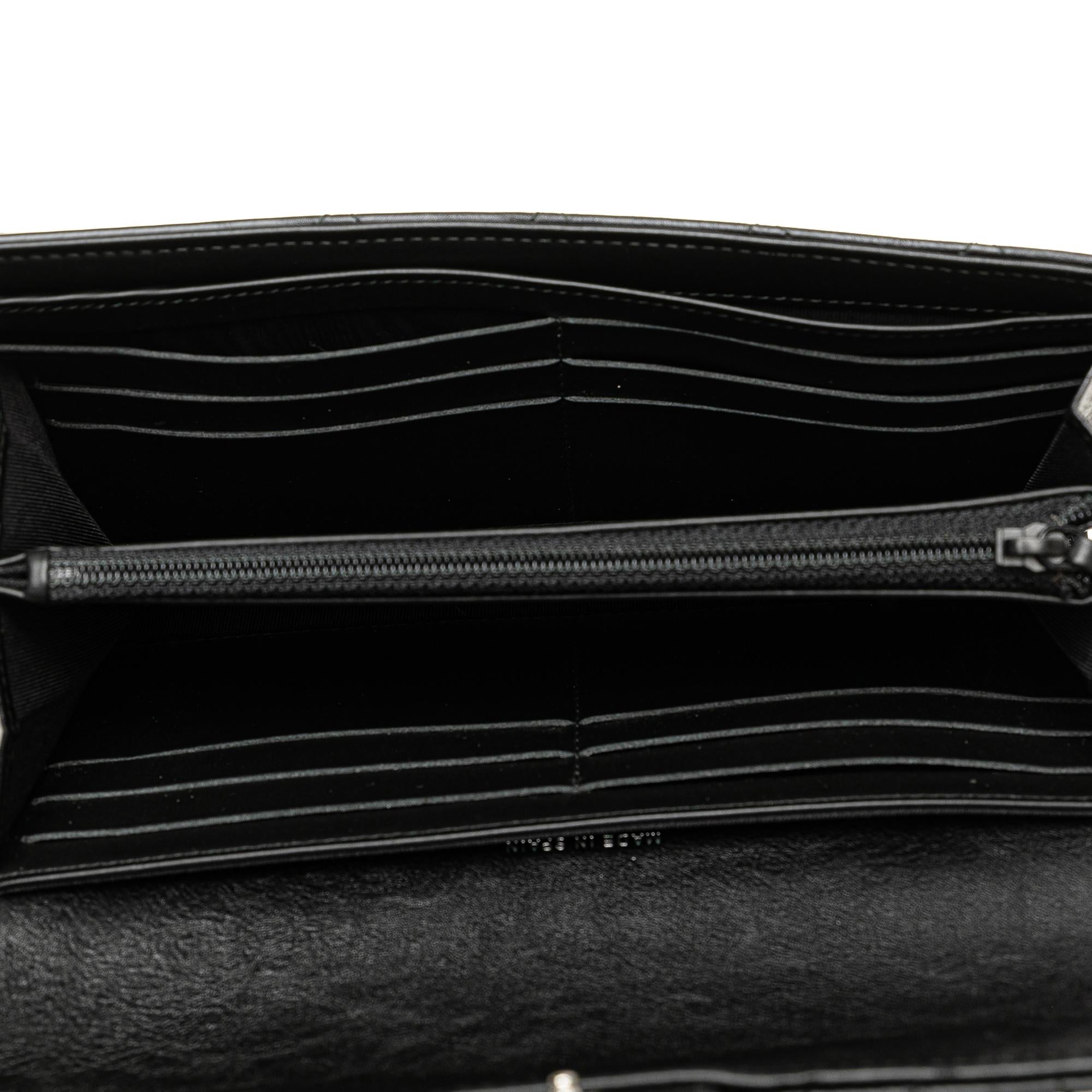 Chanel CC Quilted Lambskin Flap Continental Wallet