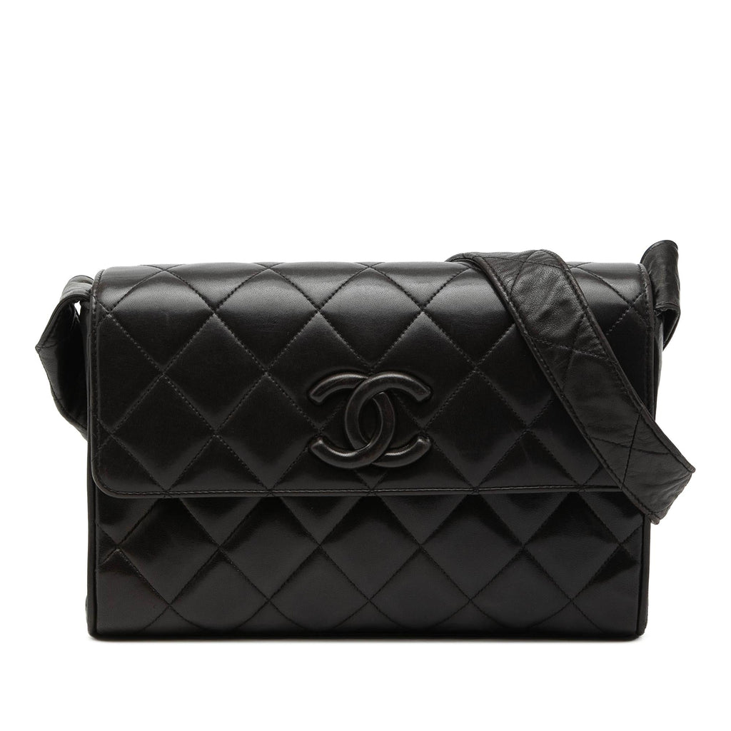 Chanel CC Quilted Lambskin Flap Crossbody