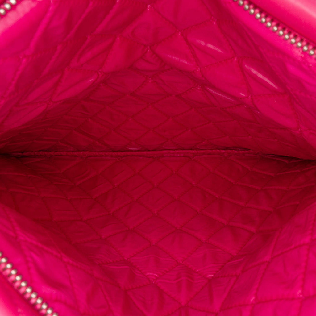 Chanel CC Quilted Lambskin Foldover Clutch