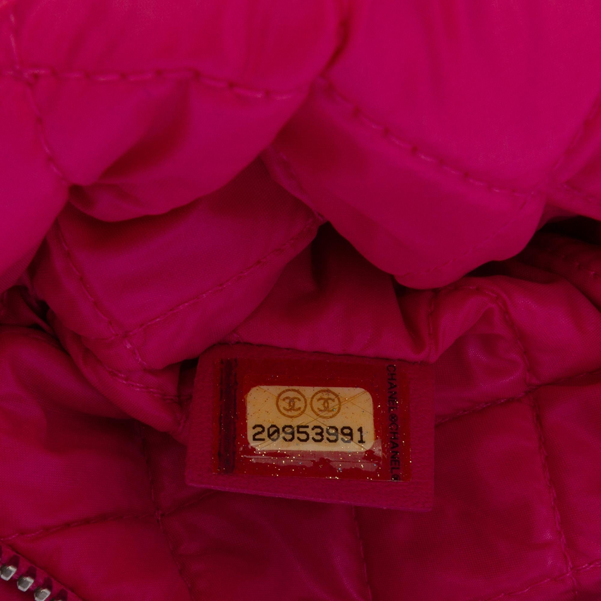 Chanel CC Quilted Lambskin Foldover Clutch