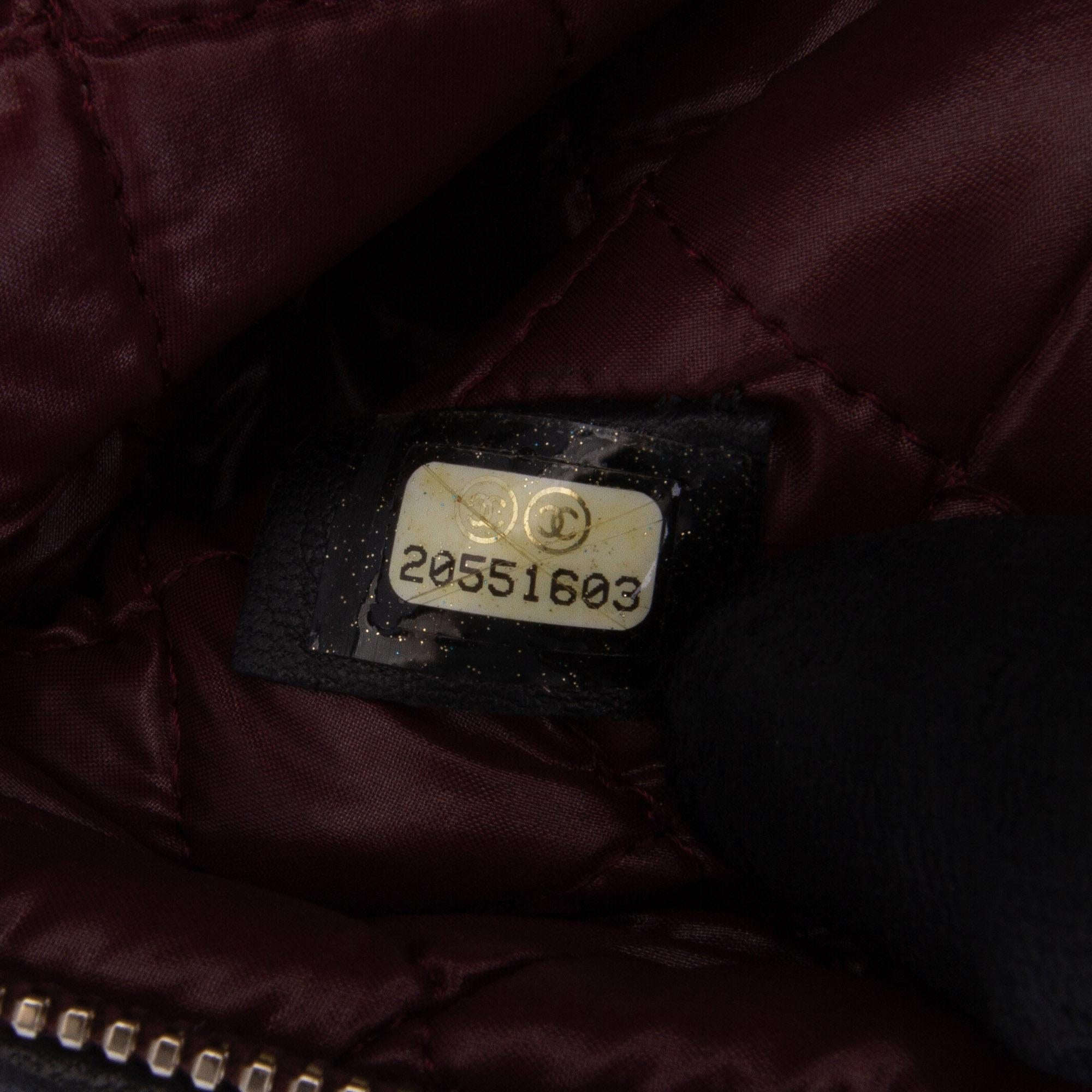 Chanel CC Quilted Lambskin Foldover Clutch