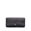 Chanel CC Quilted Lambskin Foldover Clutch