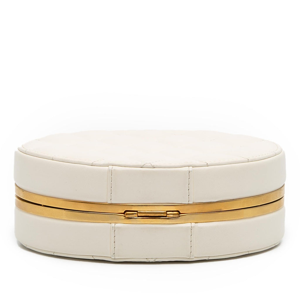 Chanel CC Quilted Lambskin Frame Vanity Case
