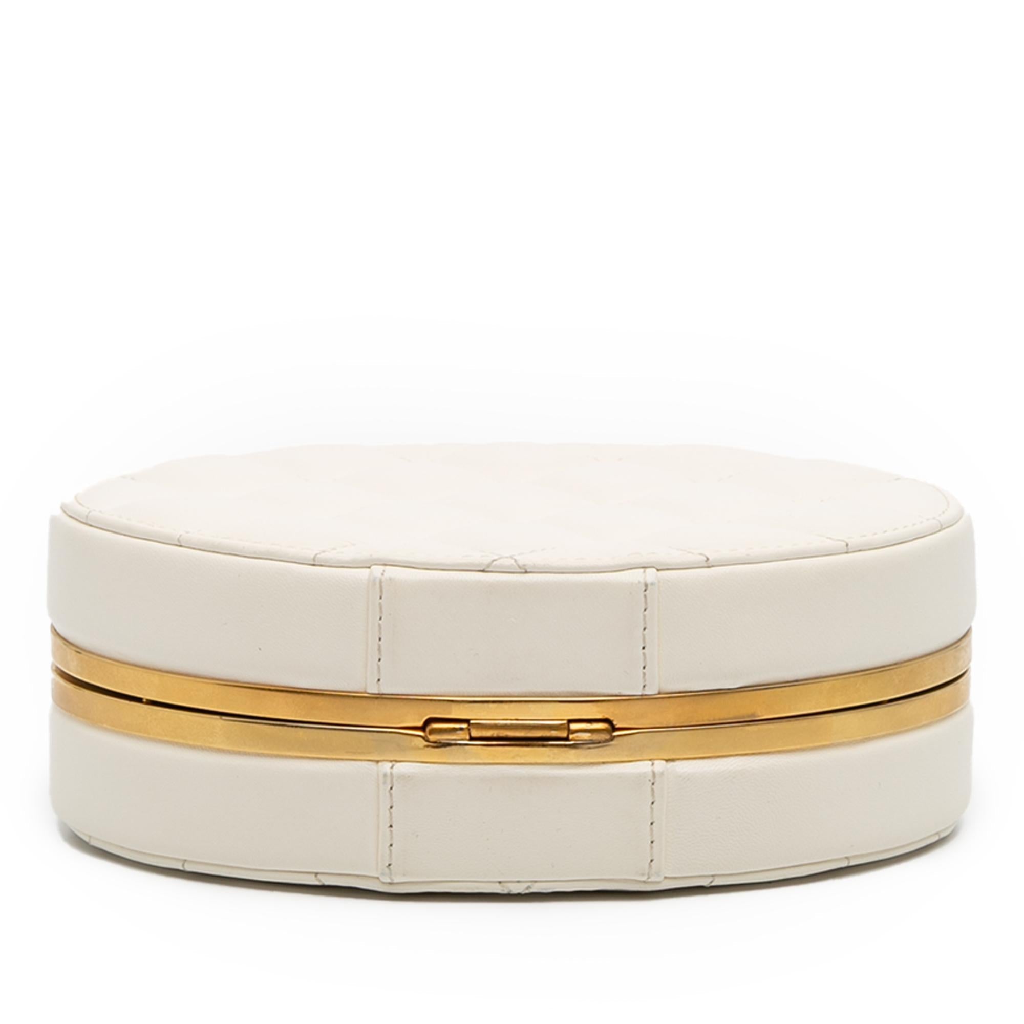 Chanel CC Quilted Lambskin Frame Vanity Case
