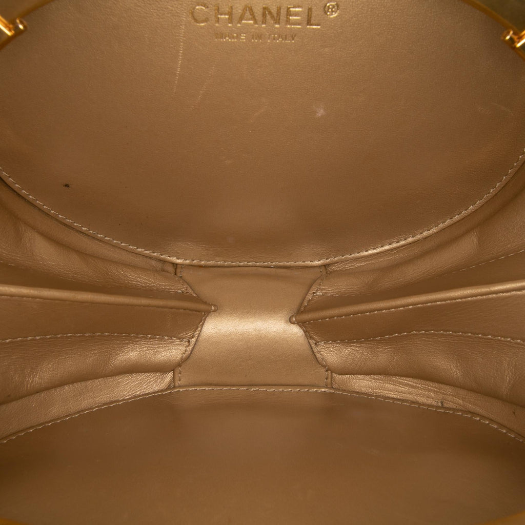 Chanel CC Quilted Lambskin Frame Vanity Case