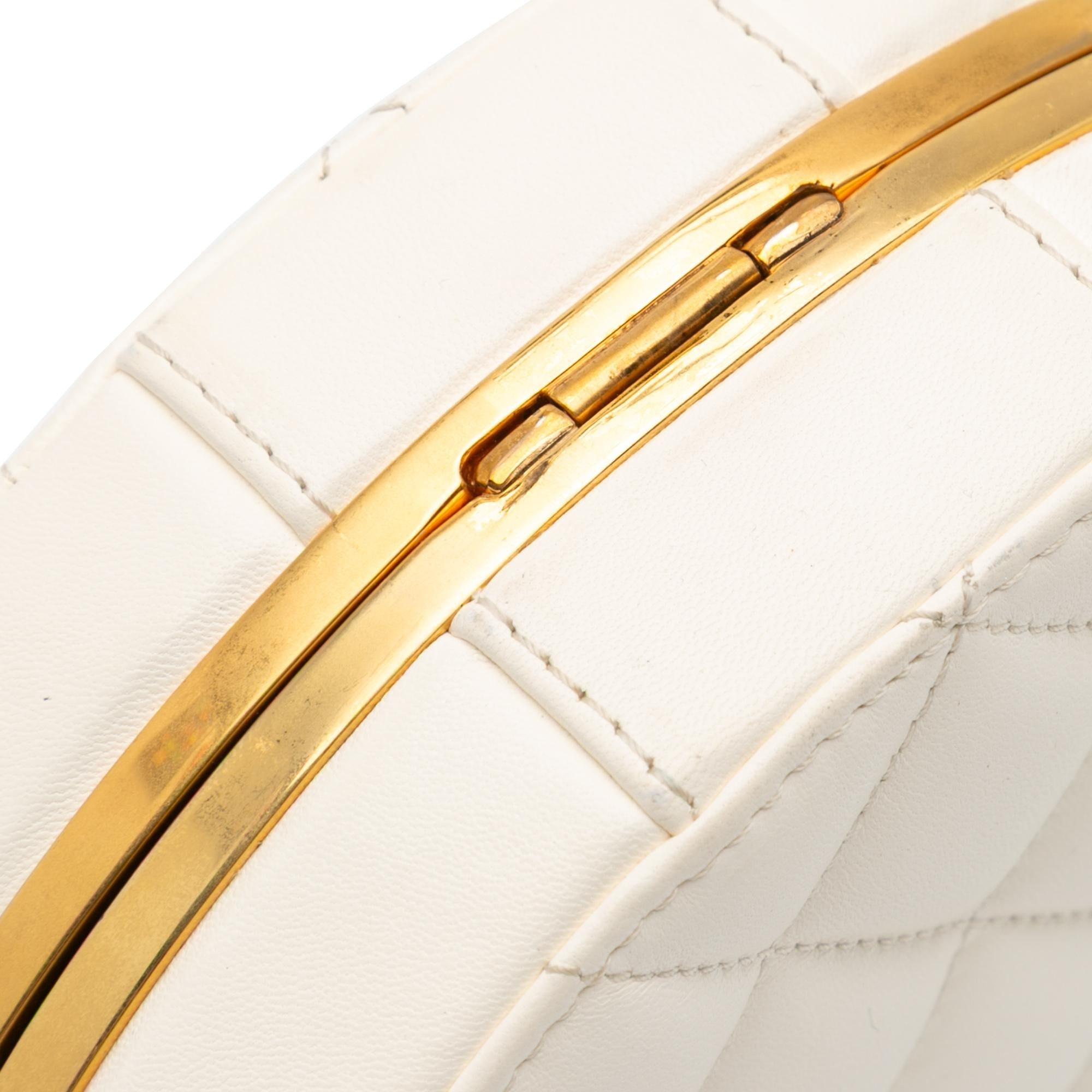 Chanel CC Quilted Lambskin Frame Vanity Case