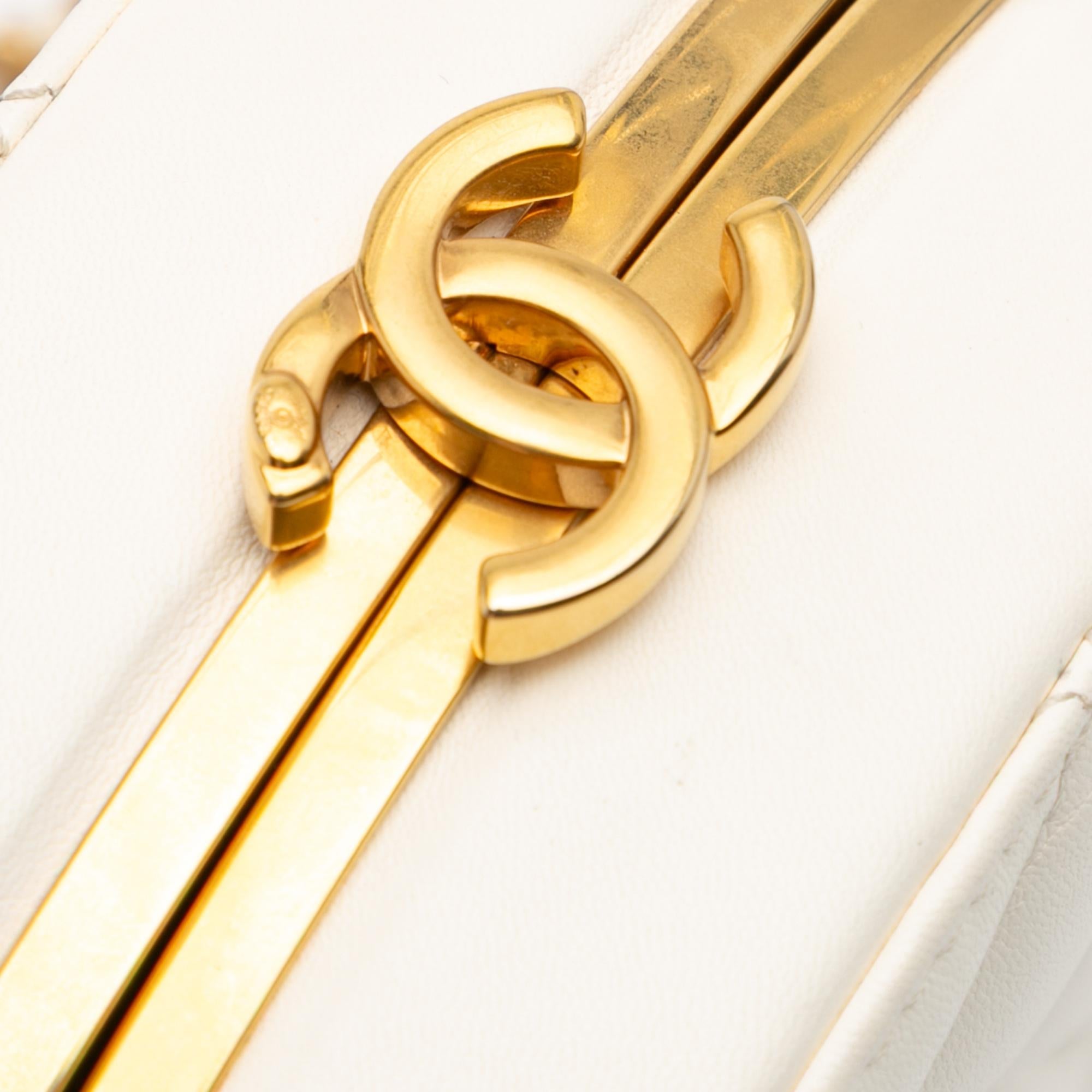 Chanel CC Quilted Lambskin Frame Vanity Case