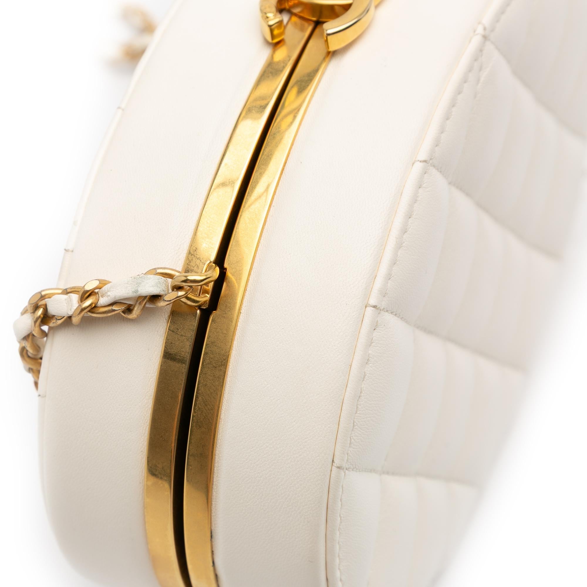 Chanel CC Quilted Lambskin Frame Vanity Case