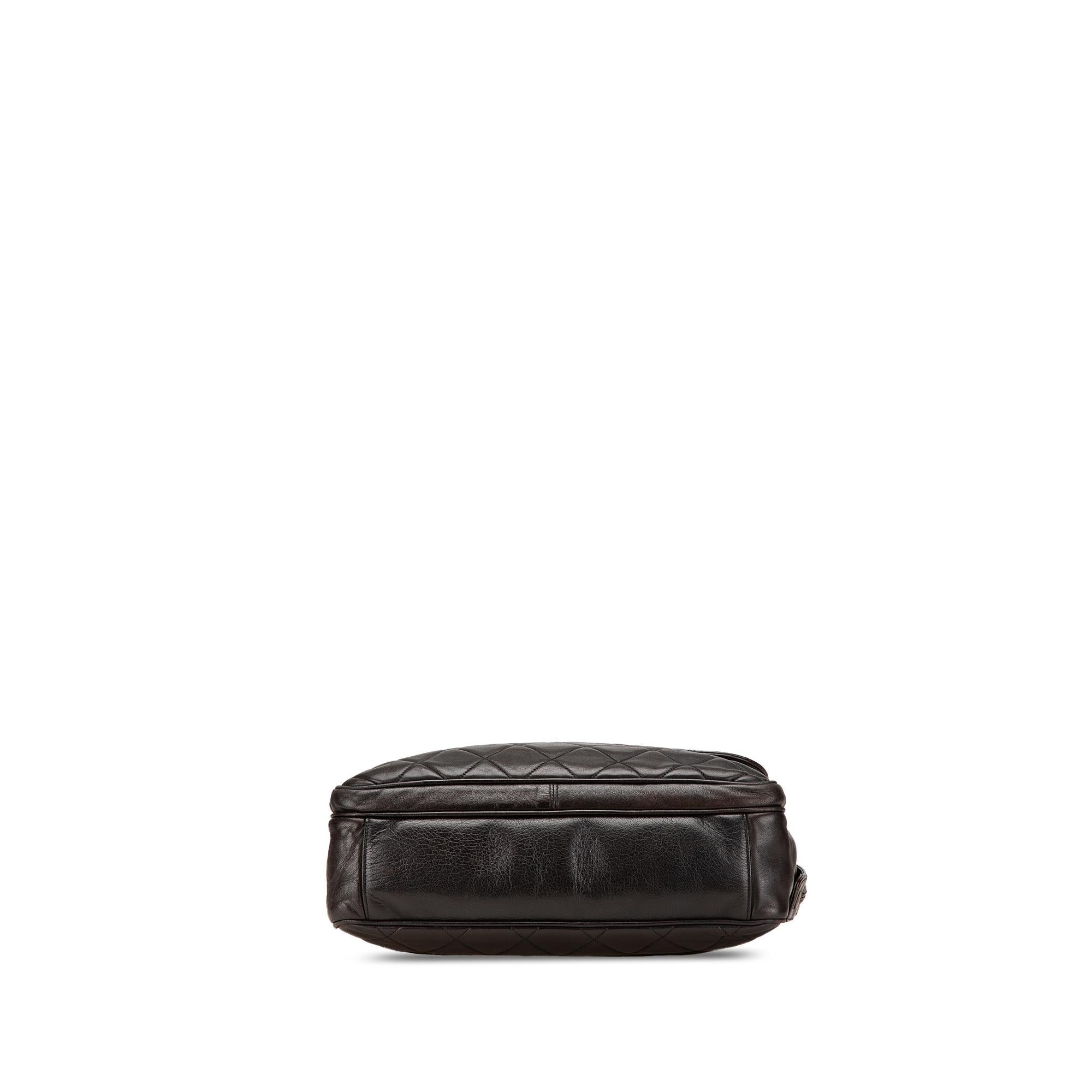 Chanel CC Quilted Lambskin Front Pocket Tote