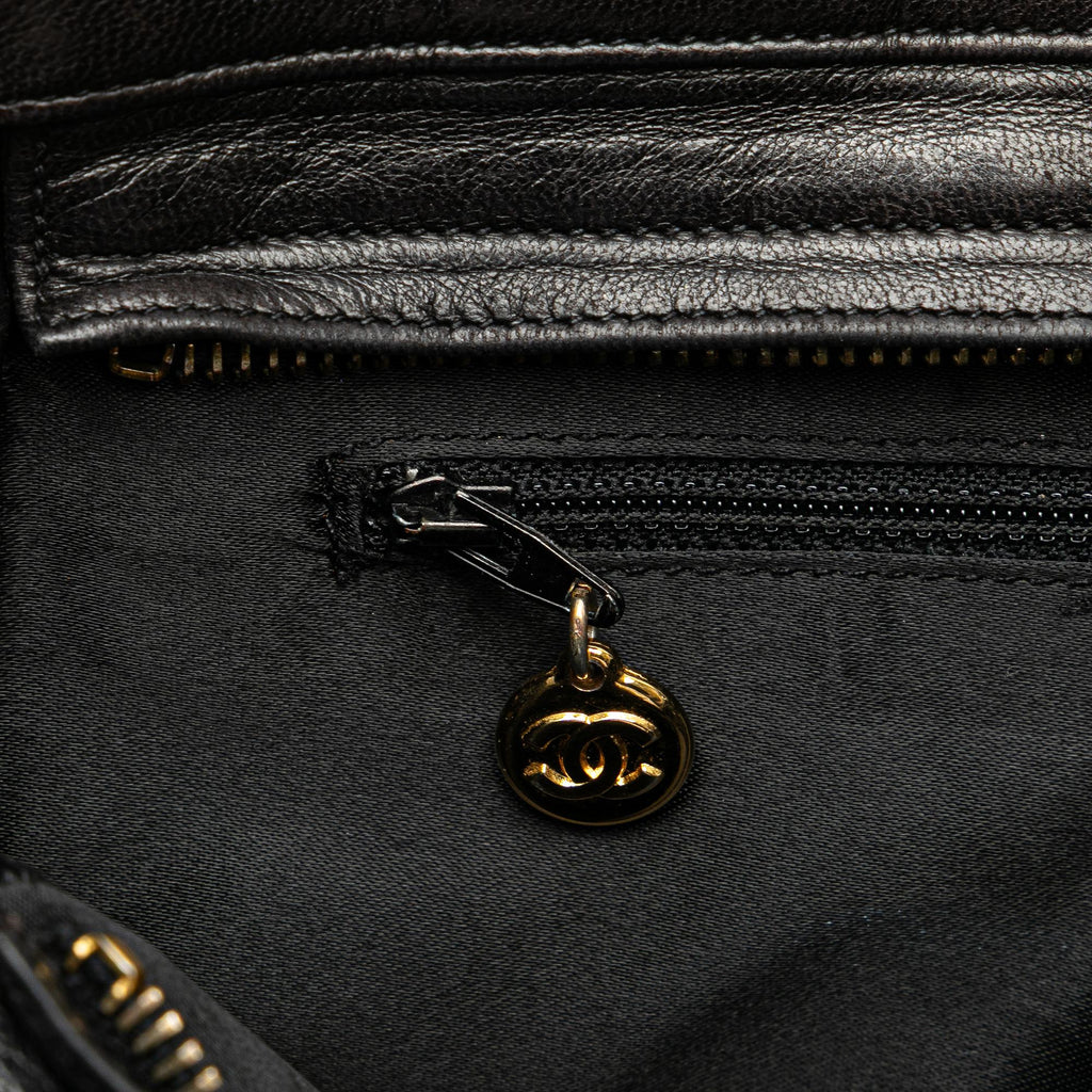 Chanel CC Quilted Lambskin Front Pocket Tote