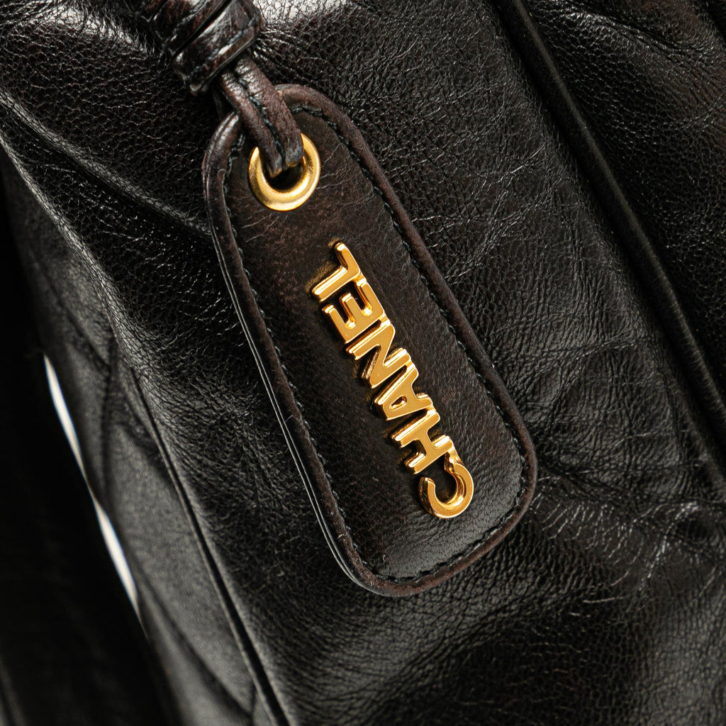 Chanel CC Quilted Lambskin Front Pocket Tote