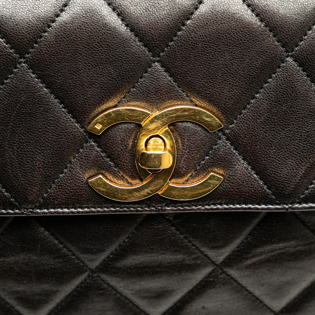 Chanel CC Quilted Lambskin Front Pocket Tote