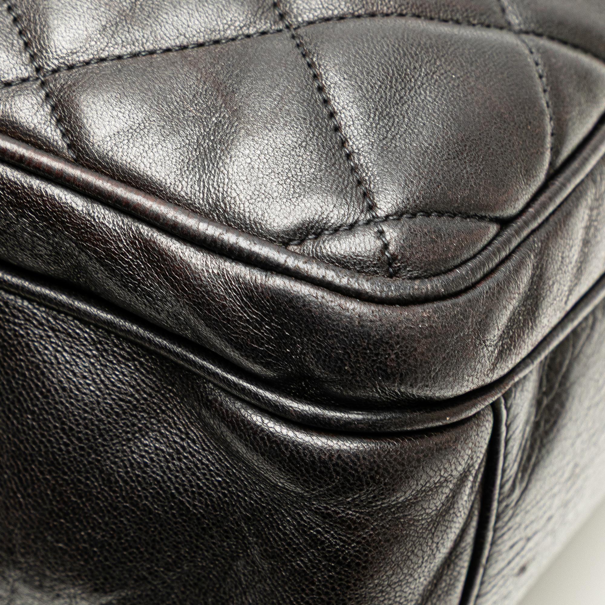 Chanel CC Quilted Lambskin Front Pocket Tote