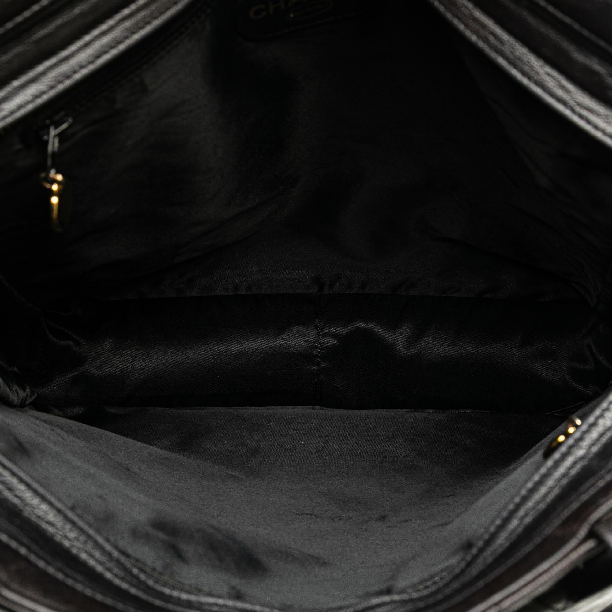 Chanel CC Quilted Lambskin Front Pocket Tote