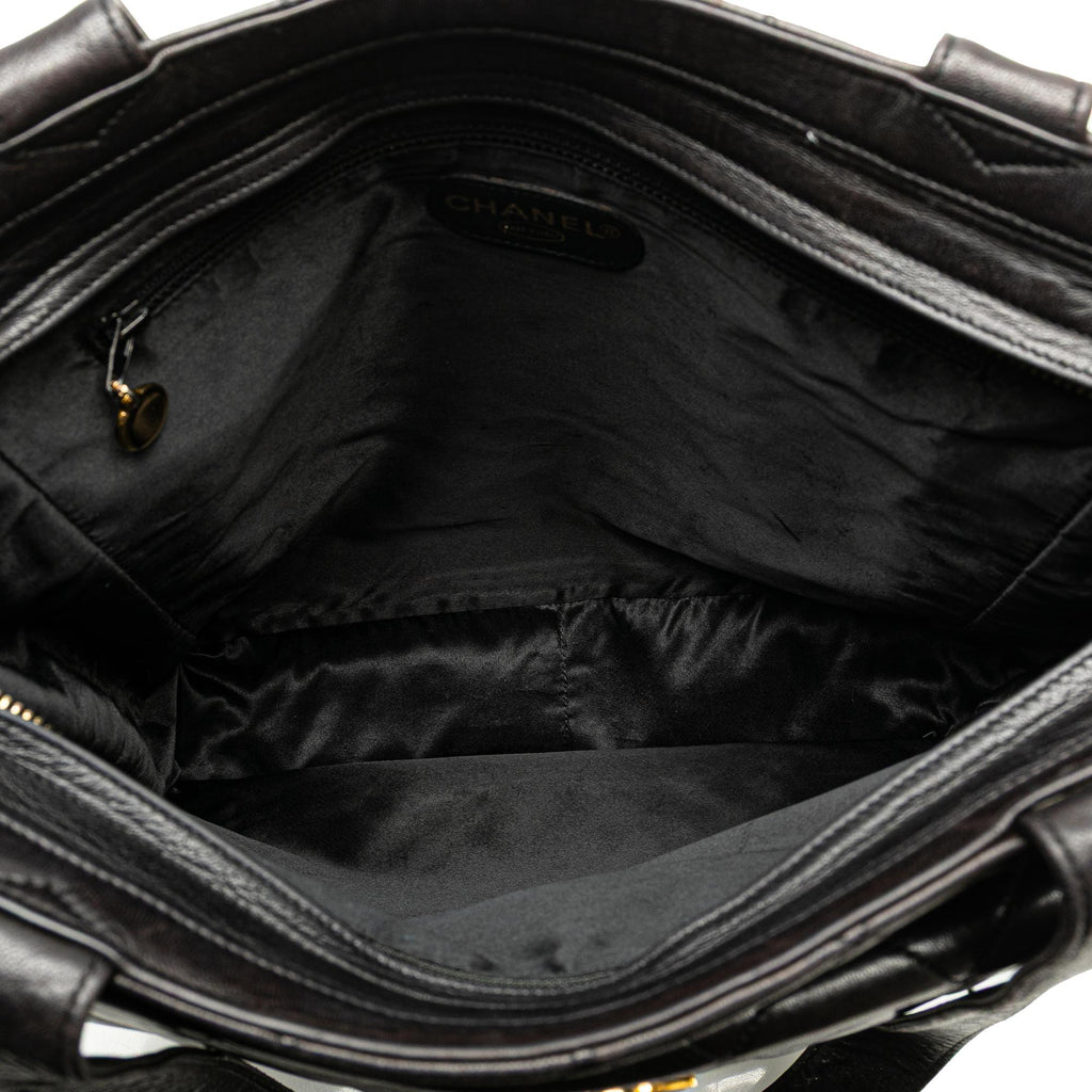 Chanel CC Quilted Lambskin Front Pocket Tote