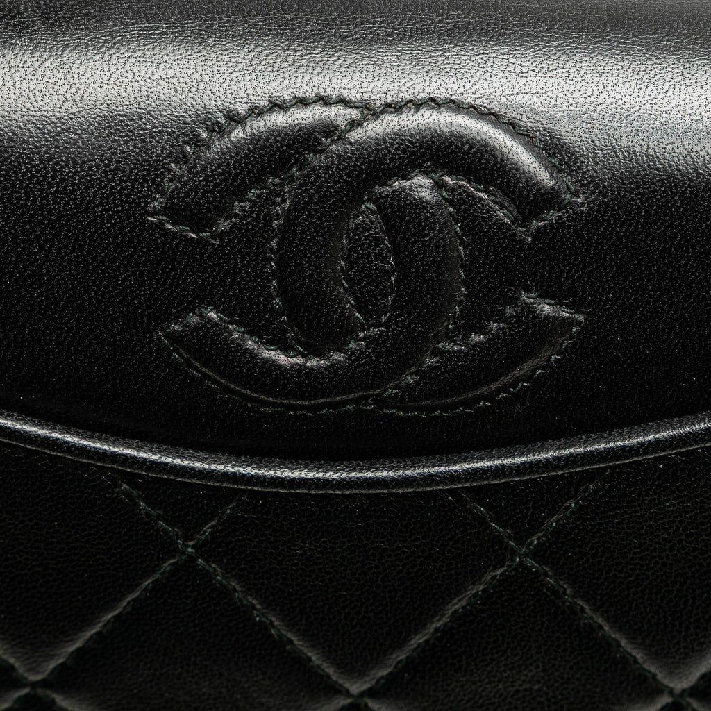 Chanel CC Quilted Lambskin Full Flap Crossbody