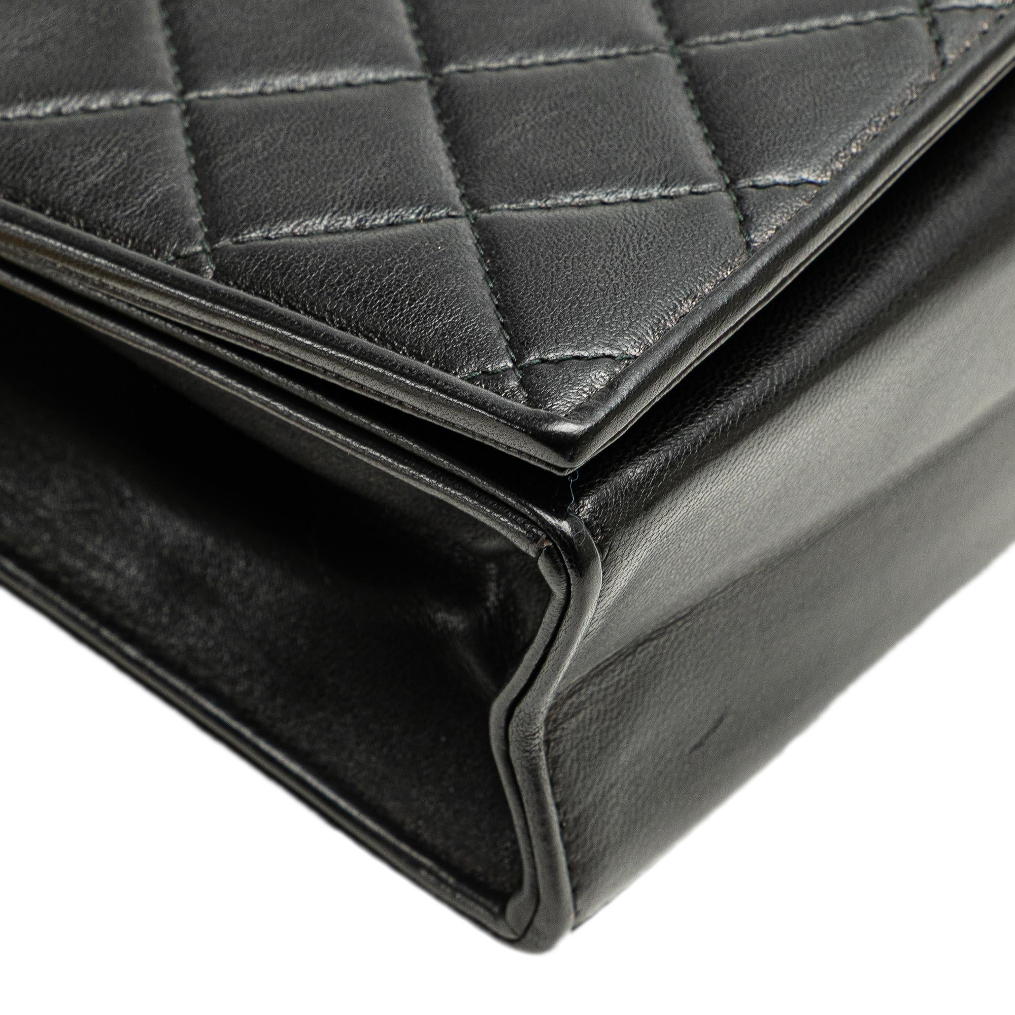 Chanel CC Quilted Lambskin Full Flap Crossbody