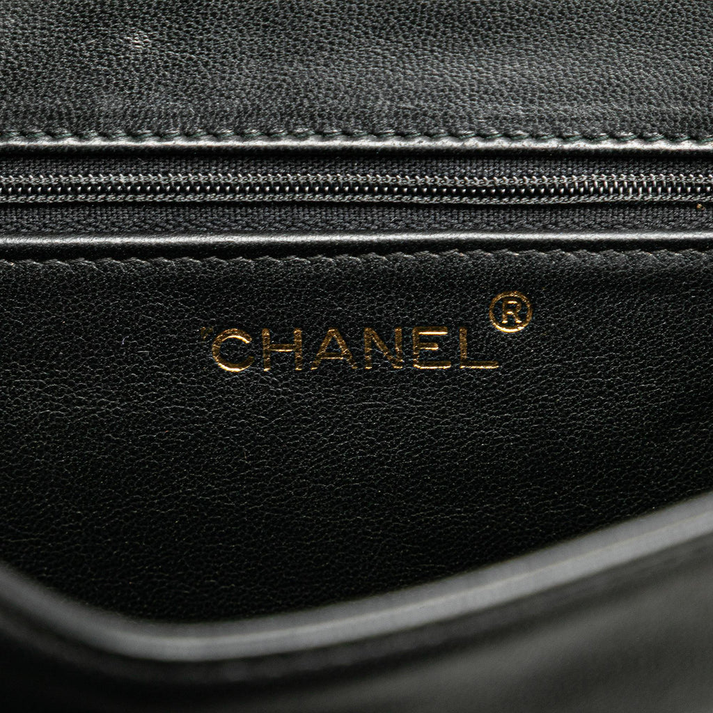 Chanel CC Quilted Lambskin Full Flap Crossbody