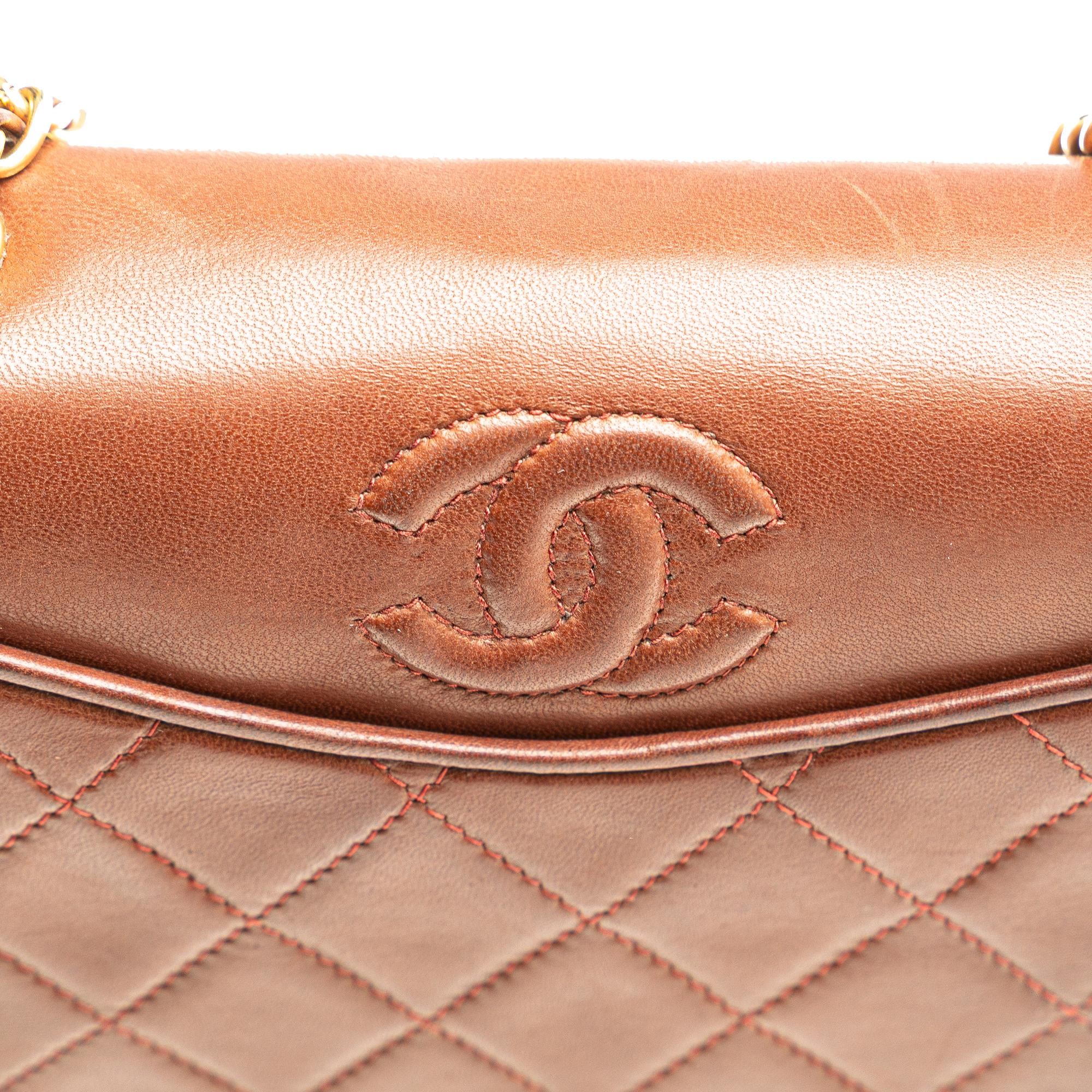 Chanel CC Quilted Lambskin Full Flap Crossbody