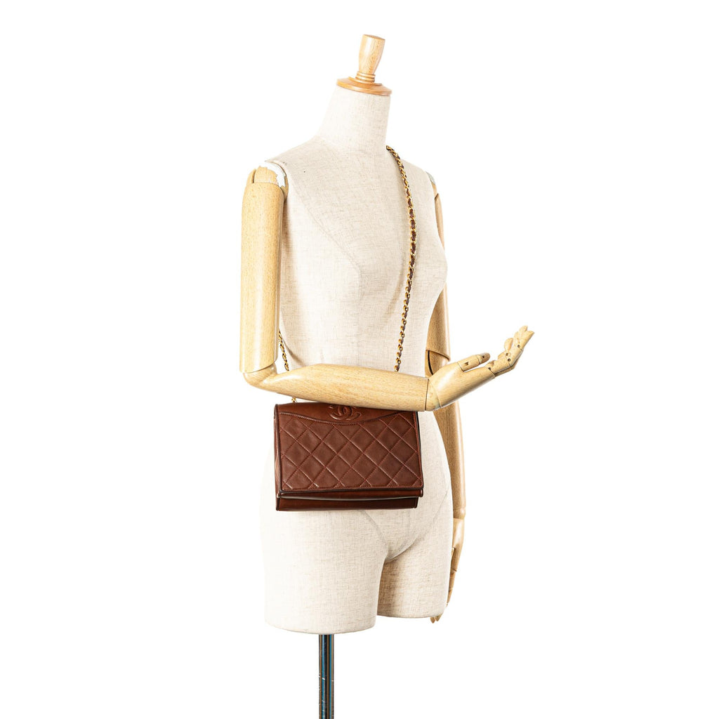 Chanel CC Quilted Lambskin Full Flap Crossbody