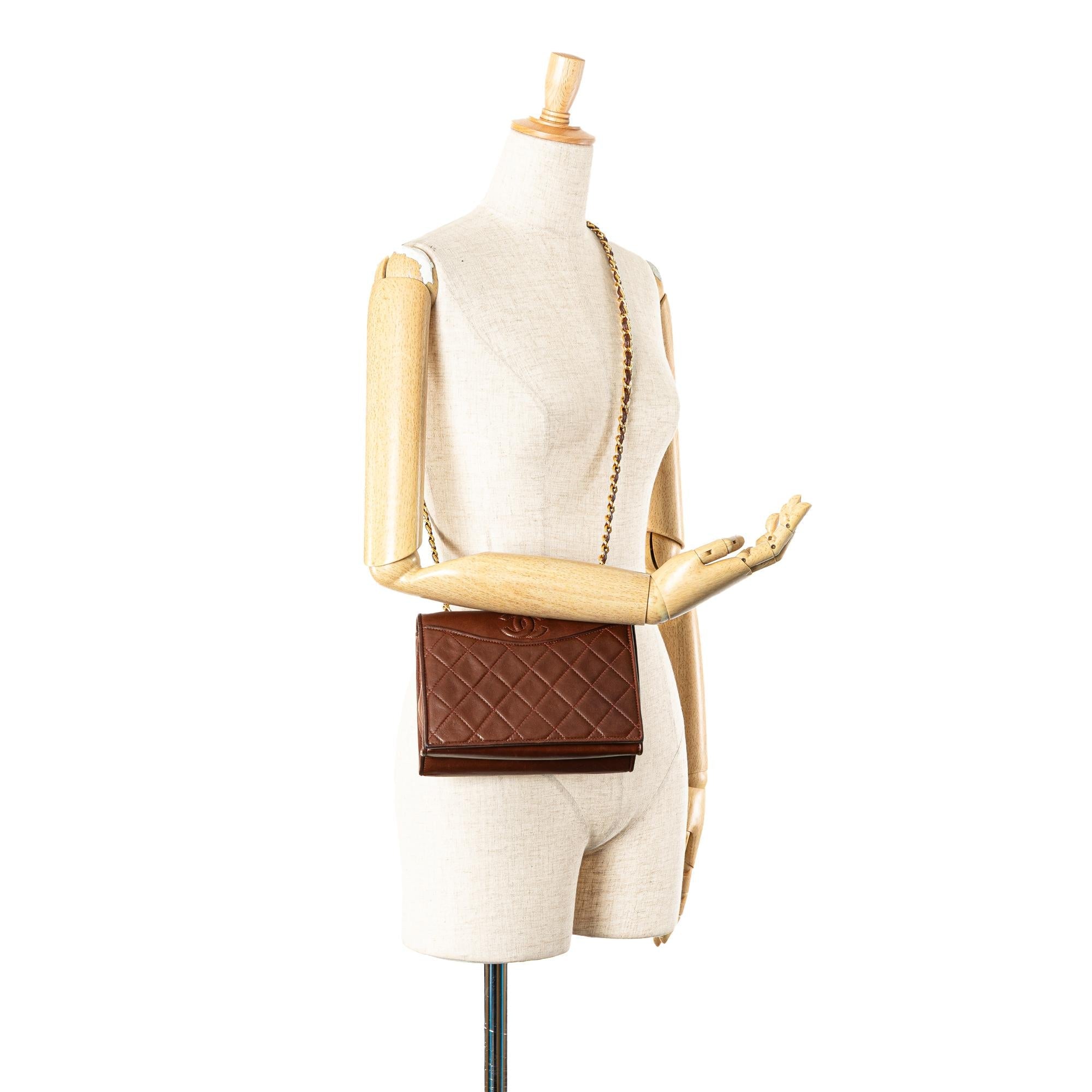 Chanel CC Quilted Lambskin Full Flap Crossbody