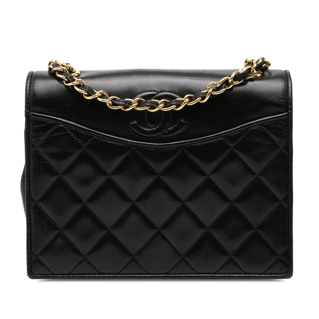 Chanel CC Quilted Lambskin Full Flap Crossbody