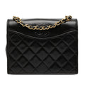 Chanel CC Quilted Lambskin Full Flap Crossbody