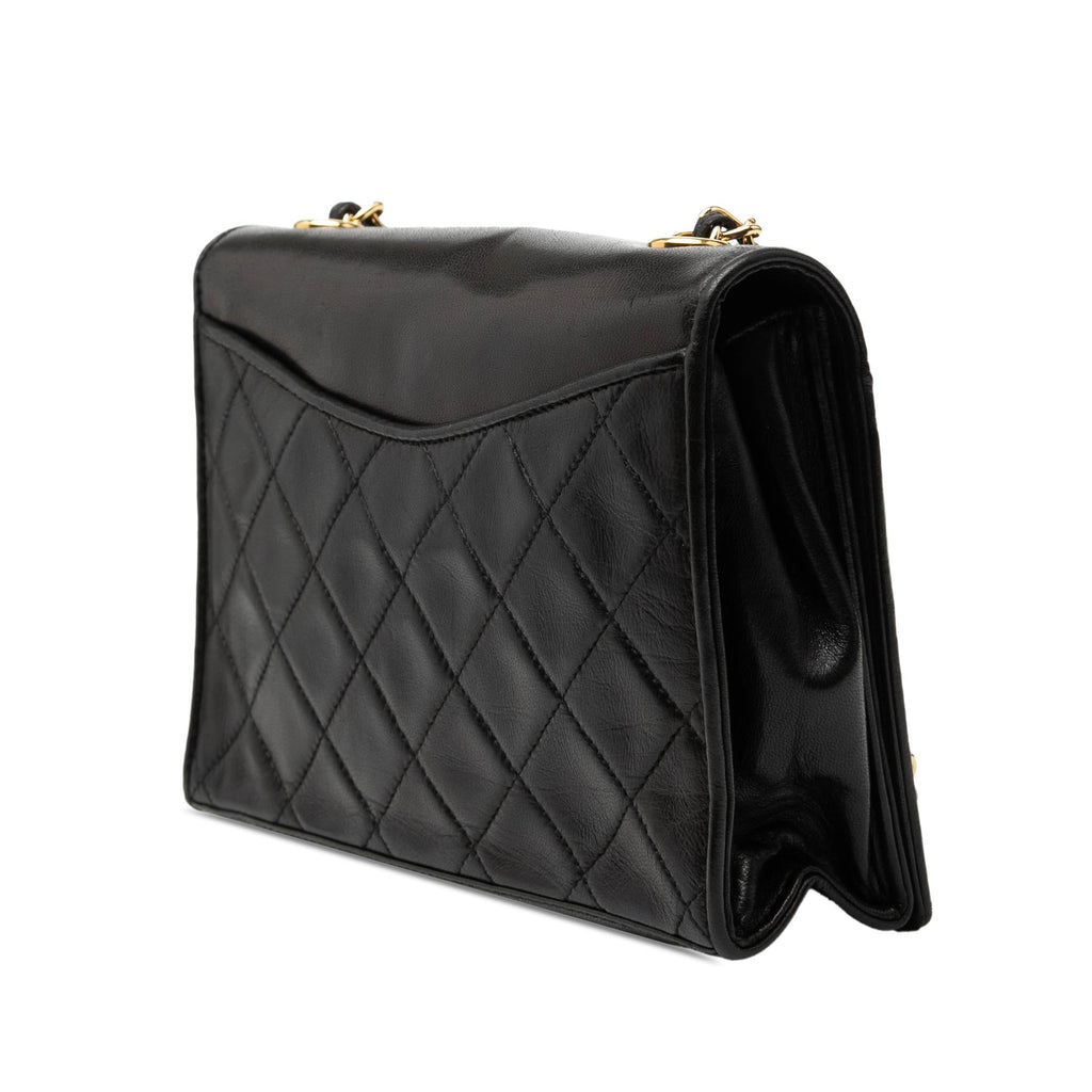 Chanel CC Quilted Lambskin Full Flap Crossbody