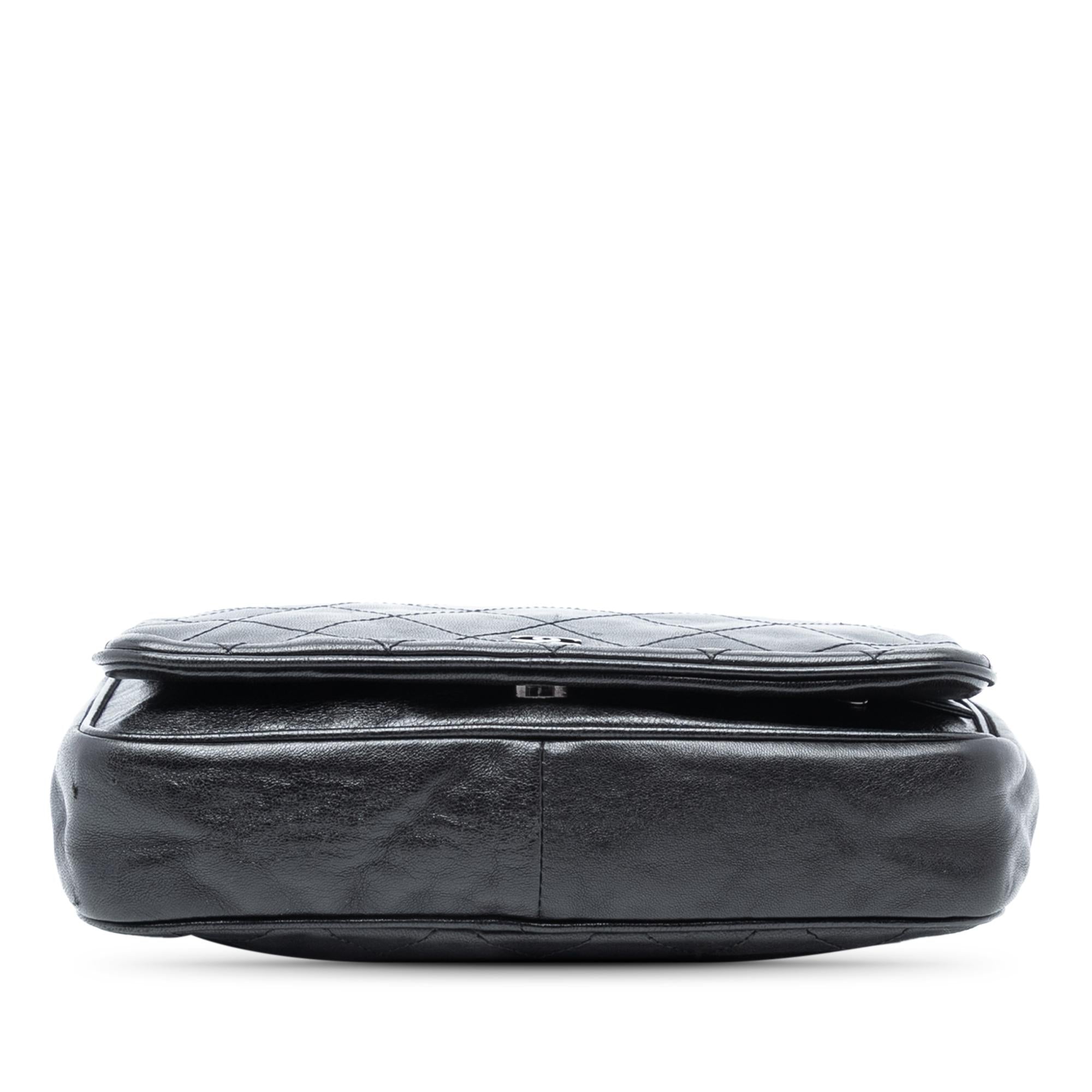 Chanel CC Quilted Lambskin Full Flap Wallet on Chain