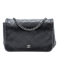Chanel CC Quilted Lambskin Full Flap Wallet on Chain