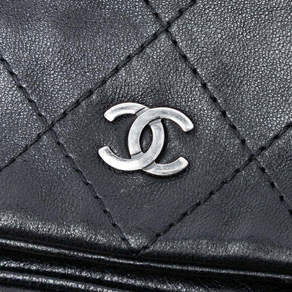 Chanel CC Quilted Lambskin Full Flap Wallet on Chain