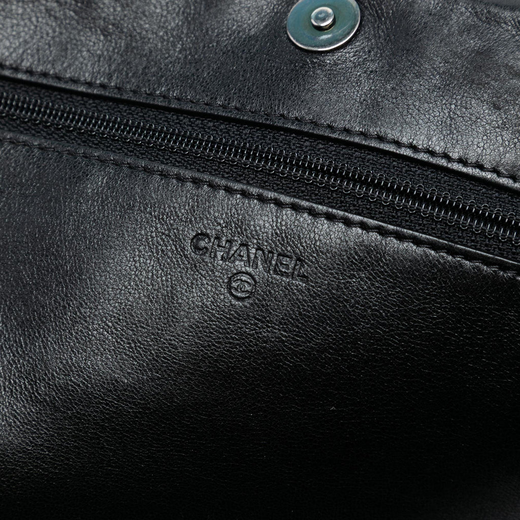 Chanel CC Quilted Lambskin Full Flap Wallet on Chain