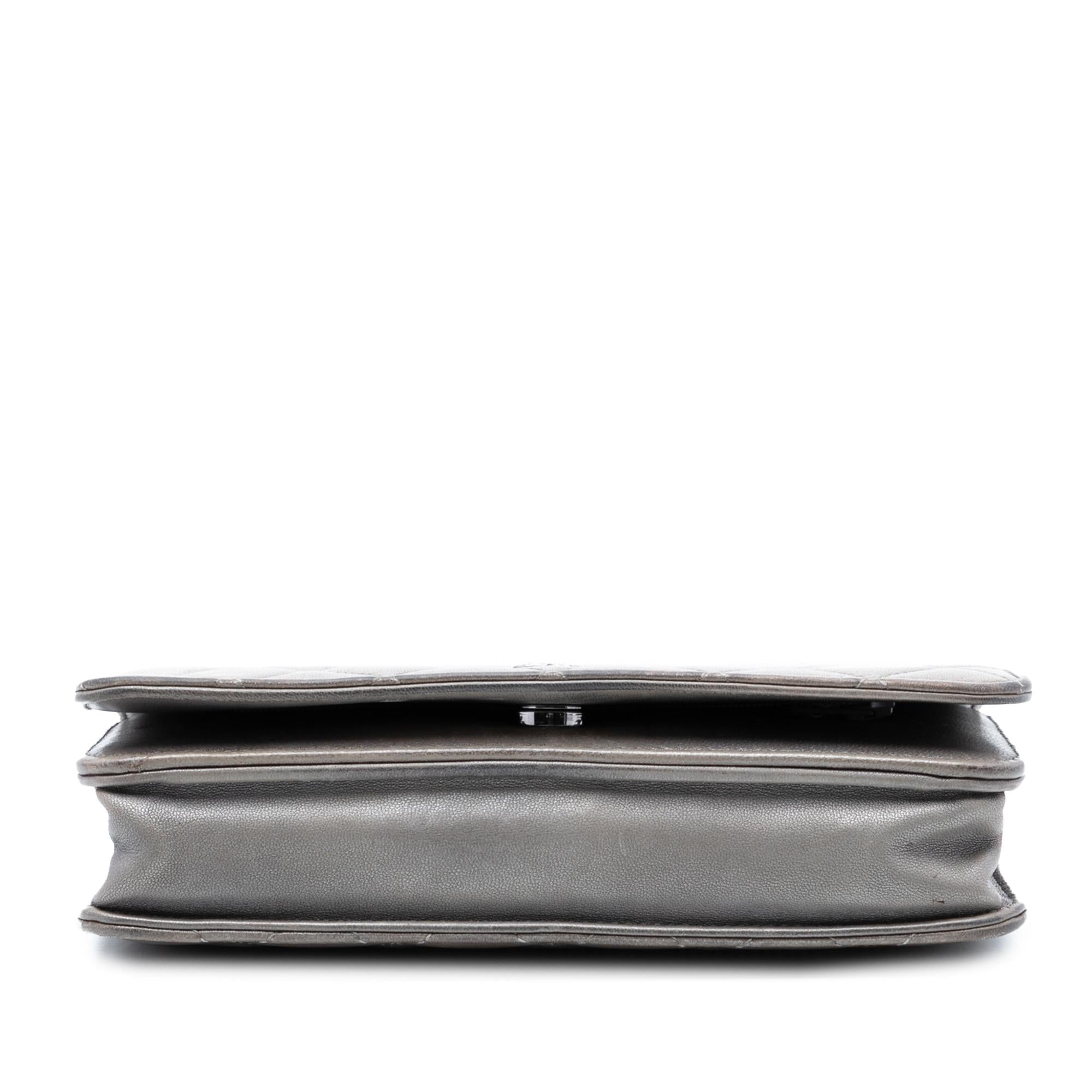 Chanel CC Quilted Lambskin Full Flap Wallet on Chain