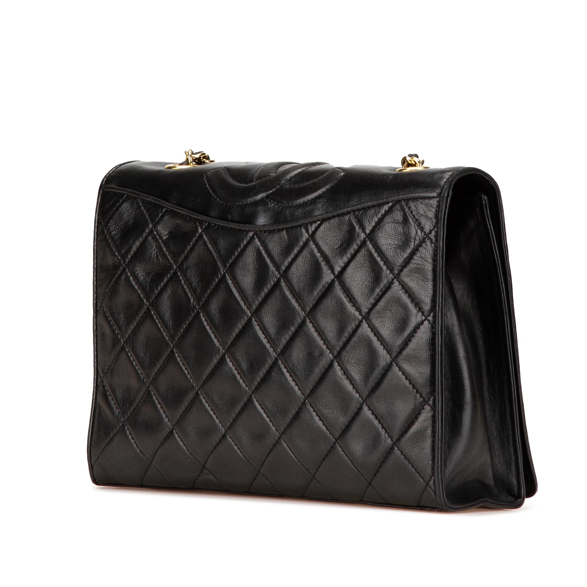 Chanel CC Quilted Lambskin Full Flap