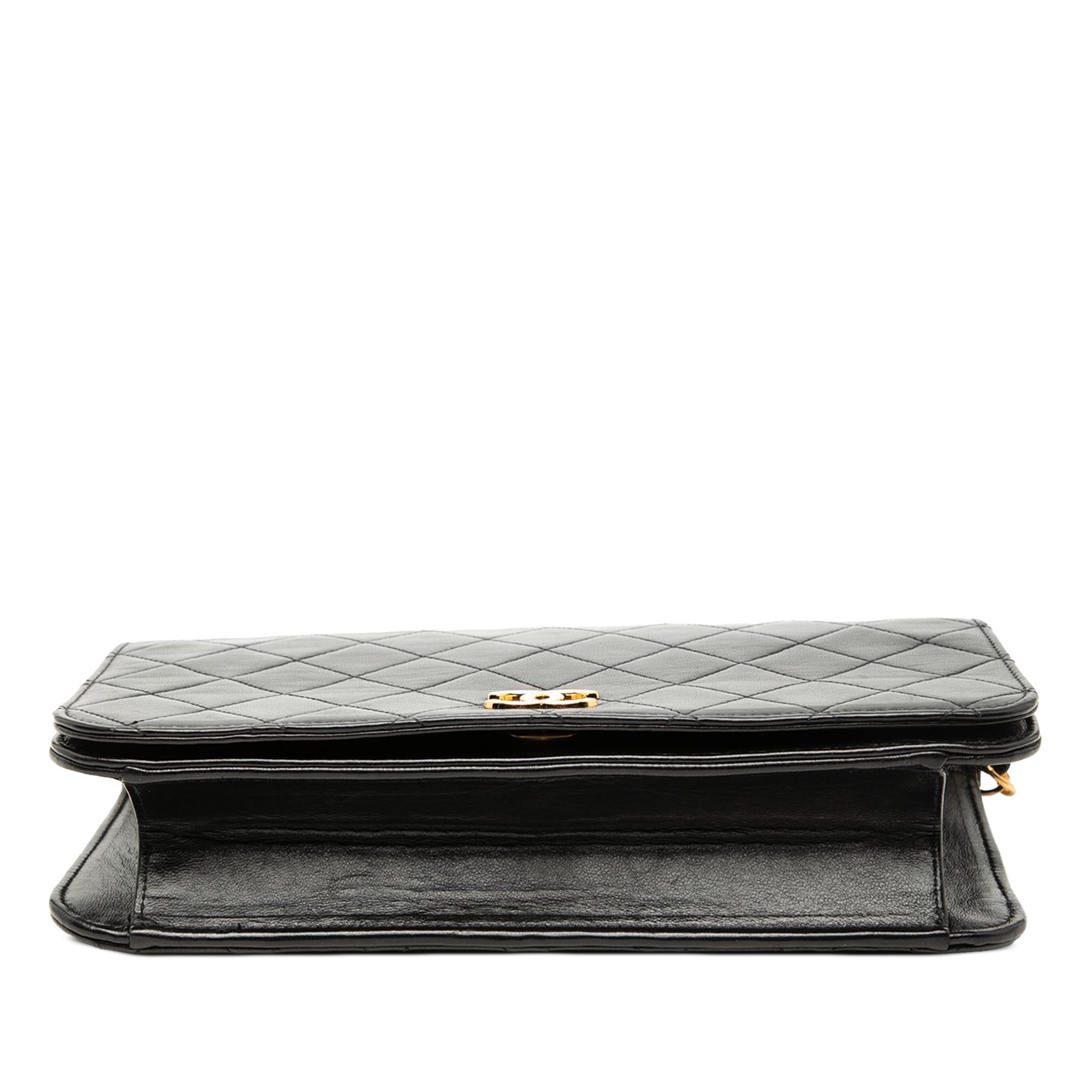 Chanel CC Quilted Lambskin Full Single Flap