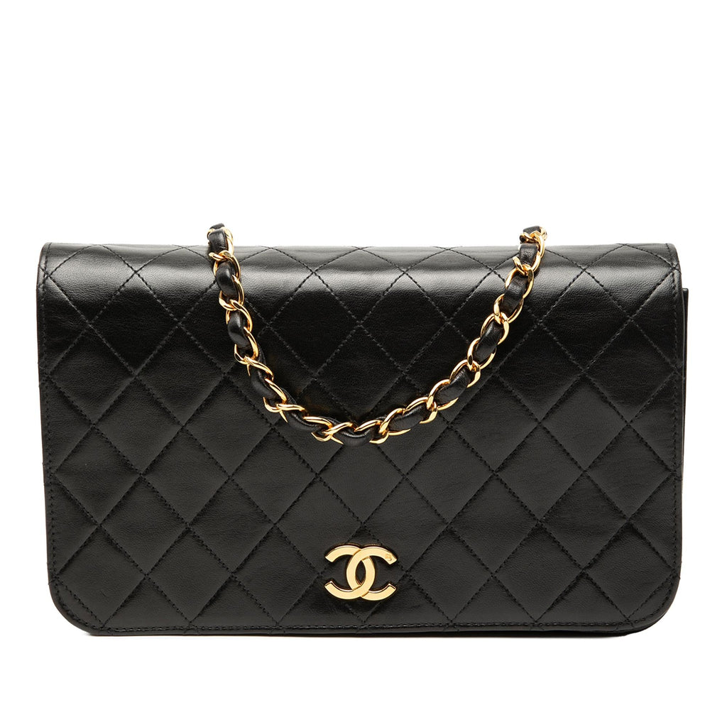 Chanel CC Quilted Lambskin Full Single Flap