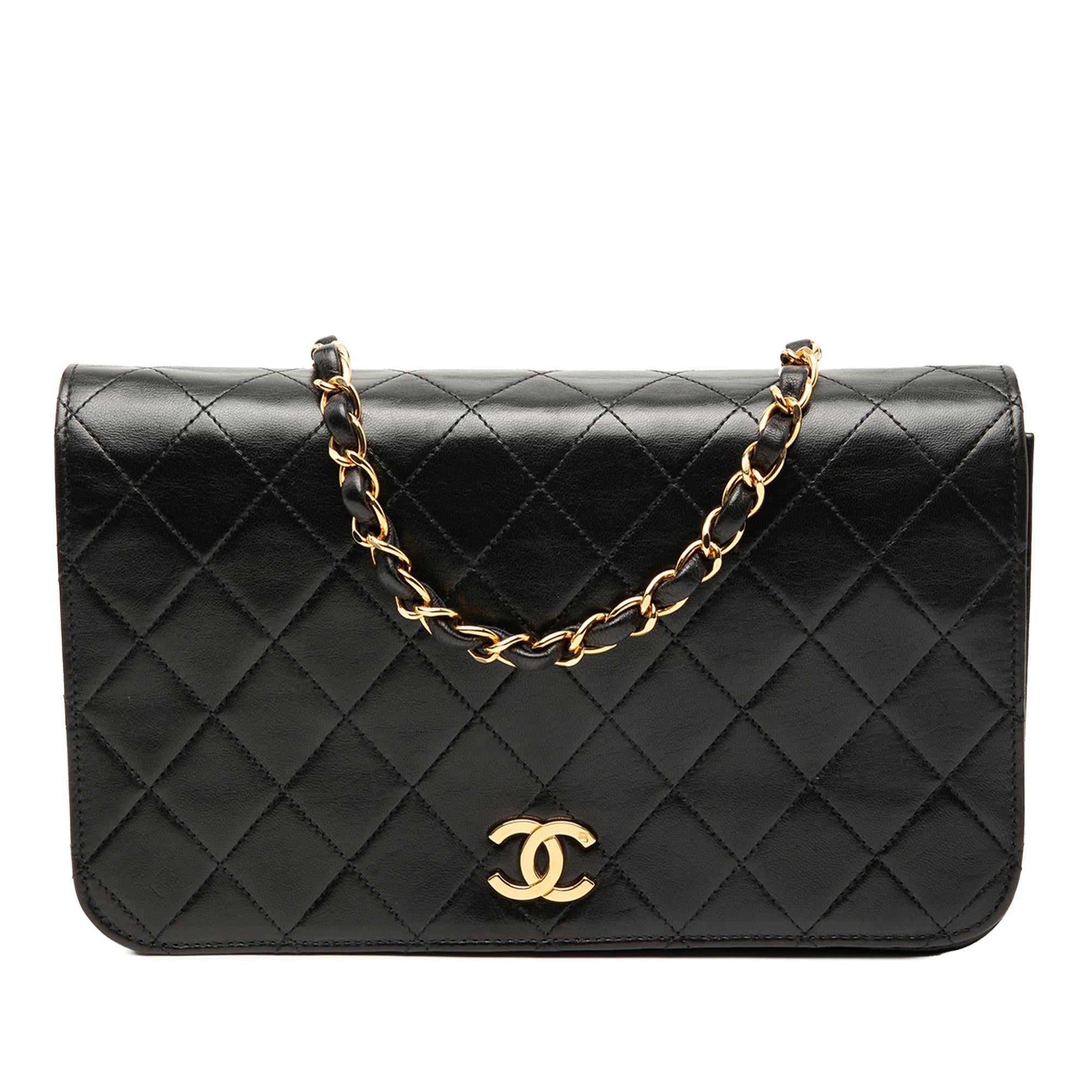 Chanel CC Quilted Lambskin Full Single Flap