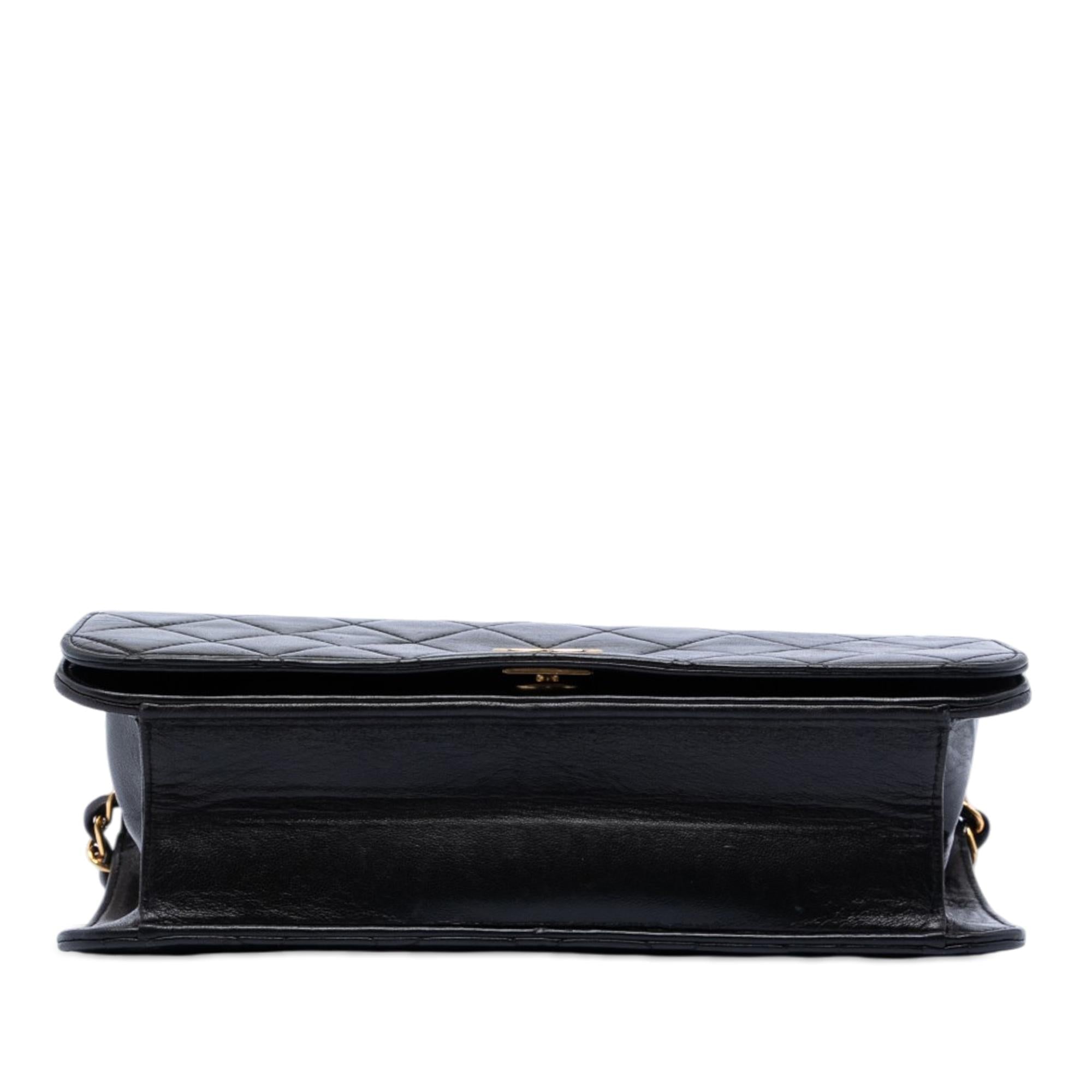 Chanel CC Quilted Lambskin Full Single Flap