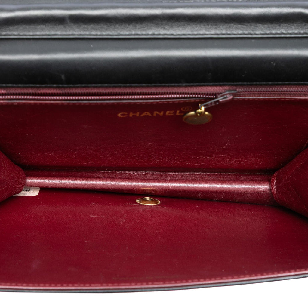 Chanel CC Quilted Lambskin Full Single Flap