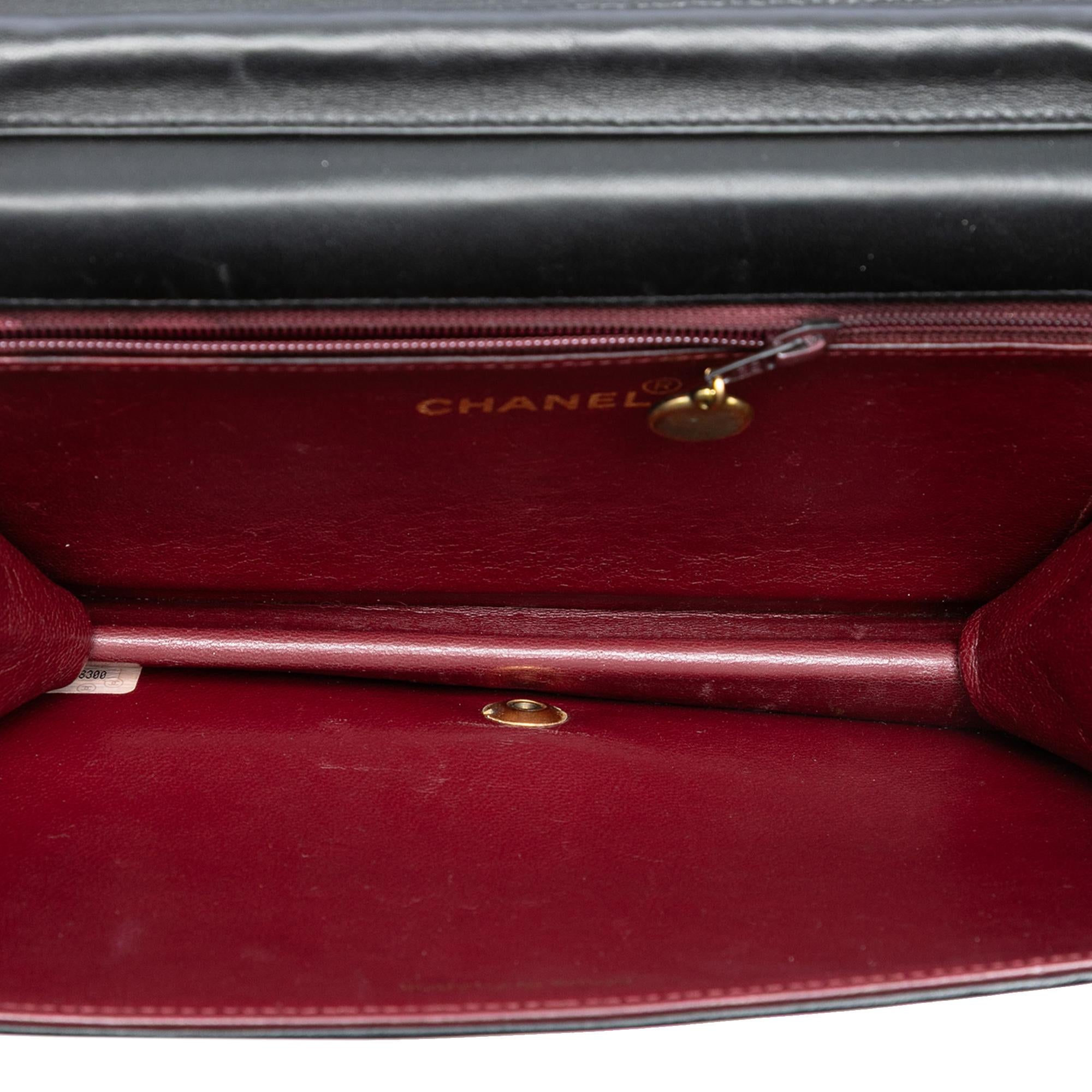 Chanel CC Quilted Lambskin Full Single Flap