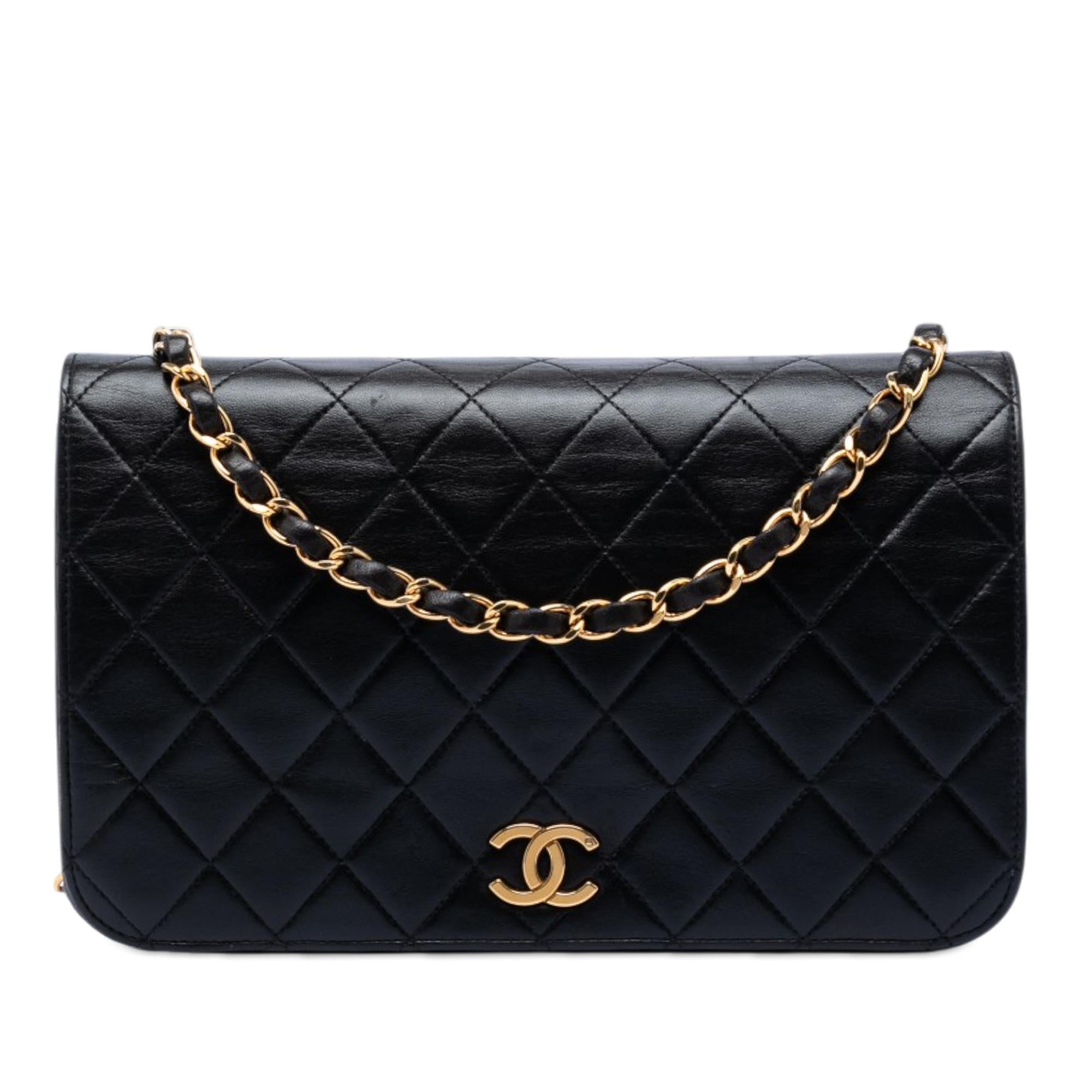 Chanel CC Quilted Lambskin Full Single Flap