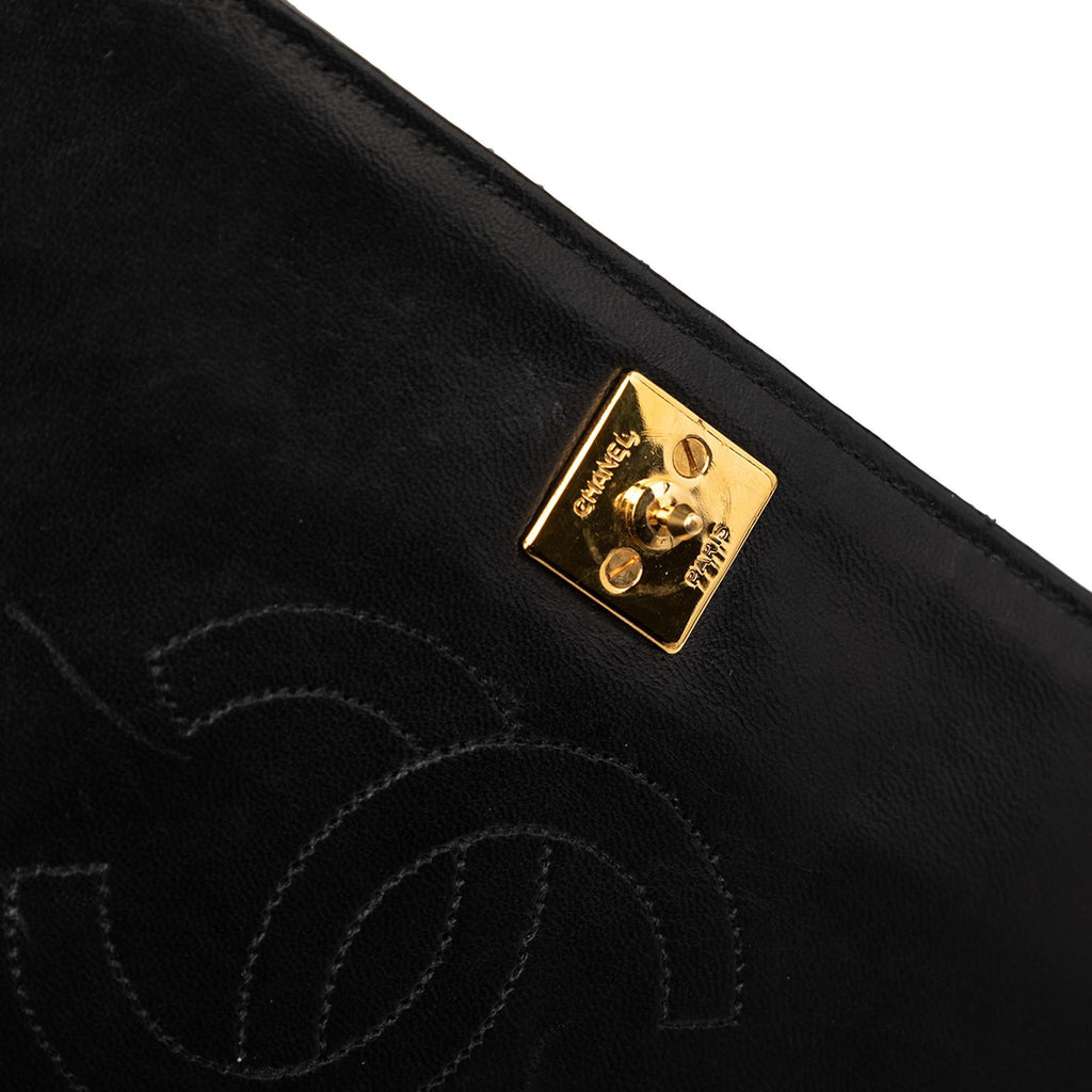 Chanel CC Quilted Lambskin Full Single Flap