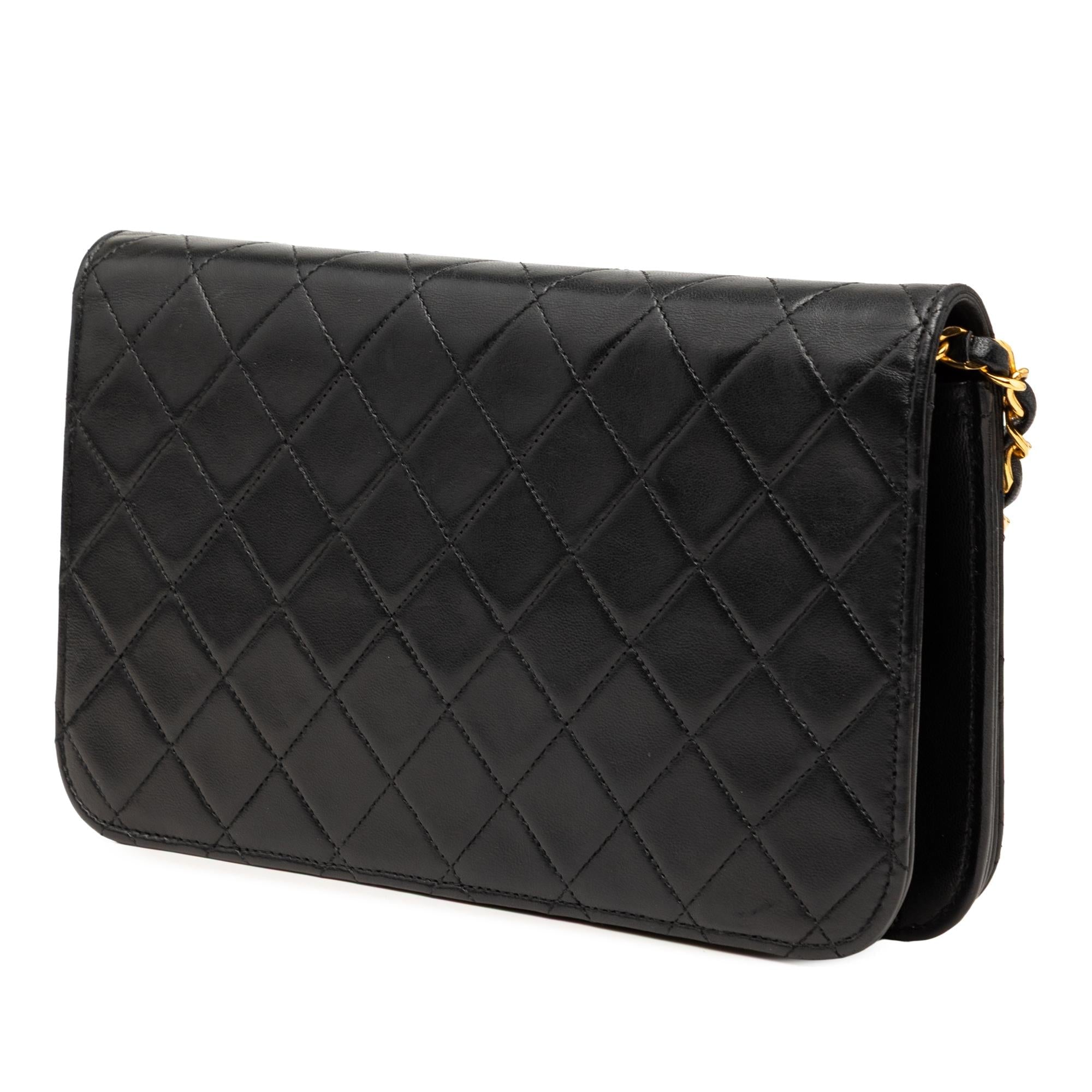 Chanel CC Quilted Lambskin Full Single Flap