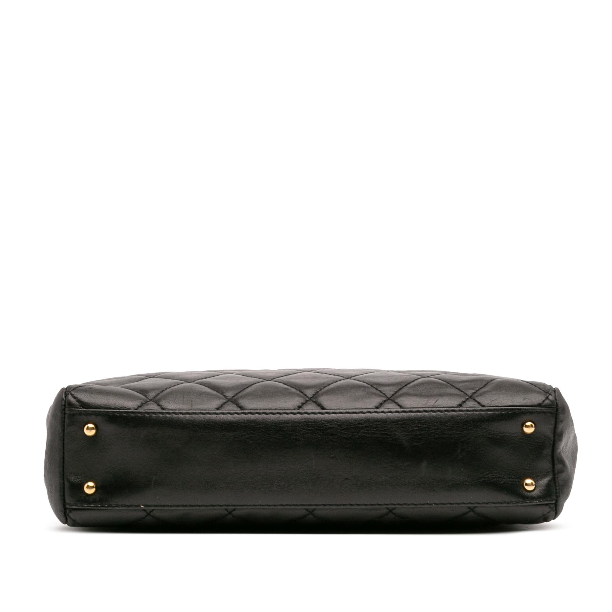 Chanel CC Quilted Lambskin Handbag