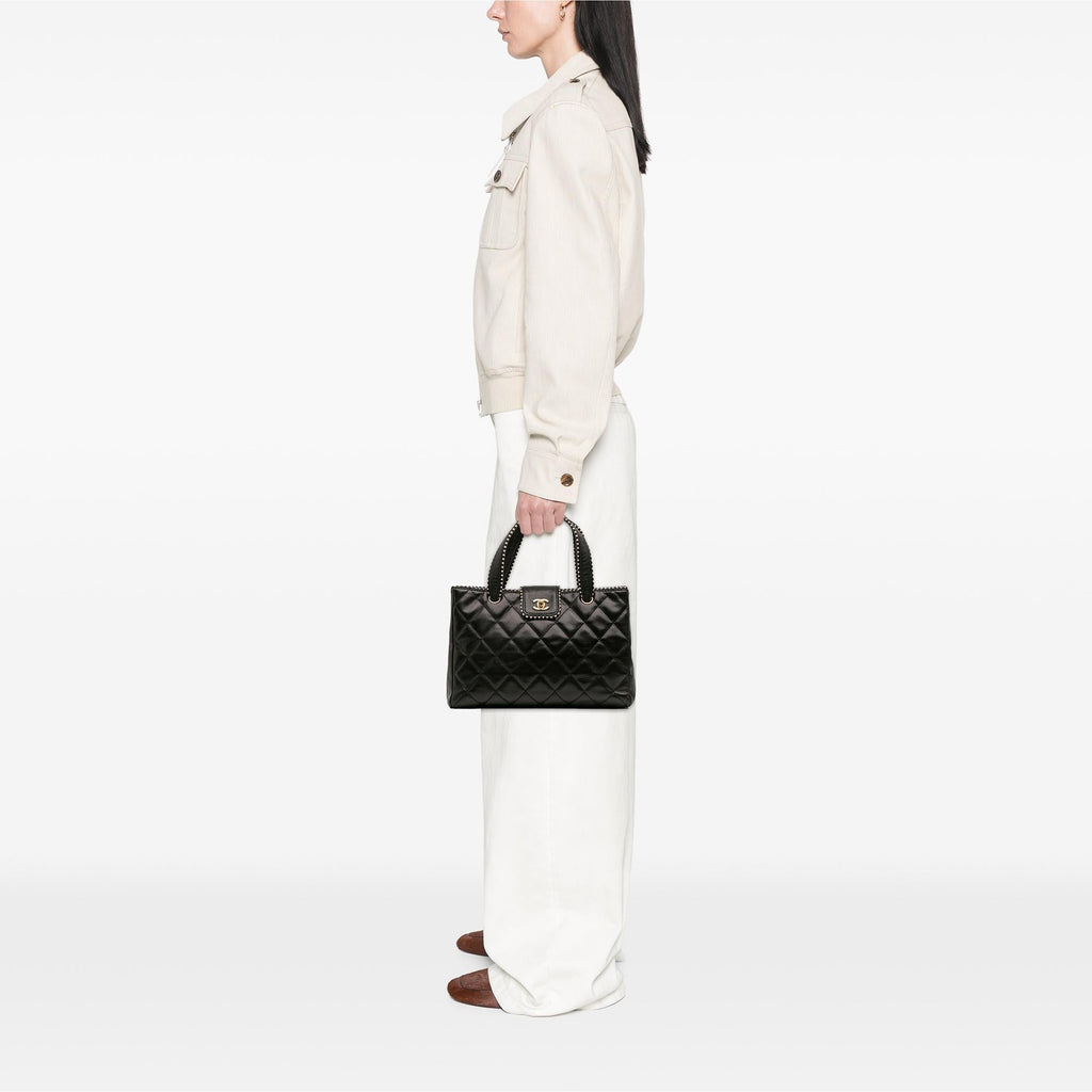Chanel CC Quilted Lambskin Handbag